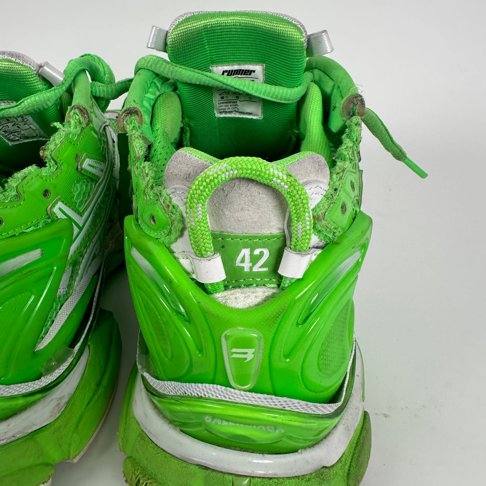 Balenciaga Neon Green Runners Size 42