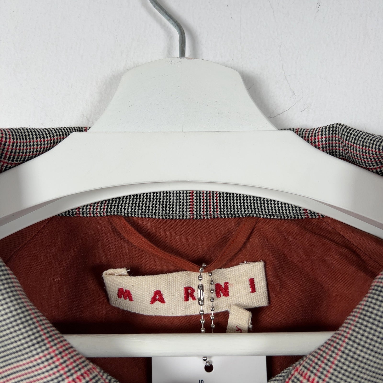Marni Check Zip Up Jacket