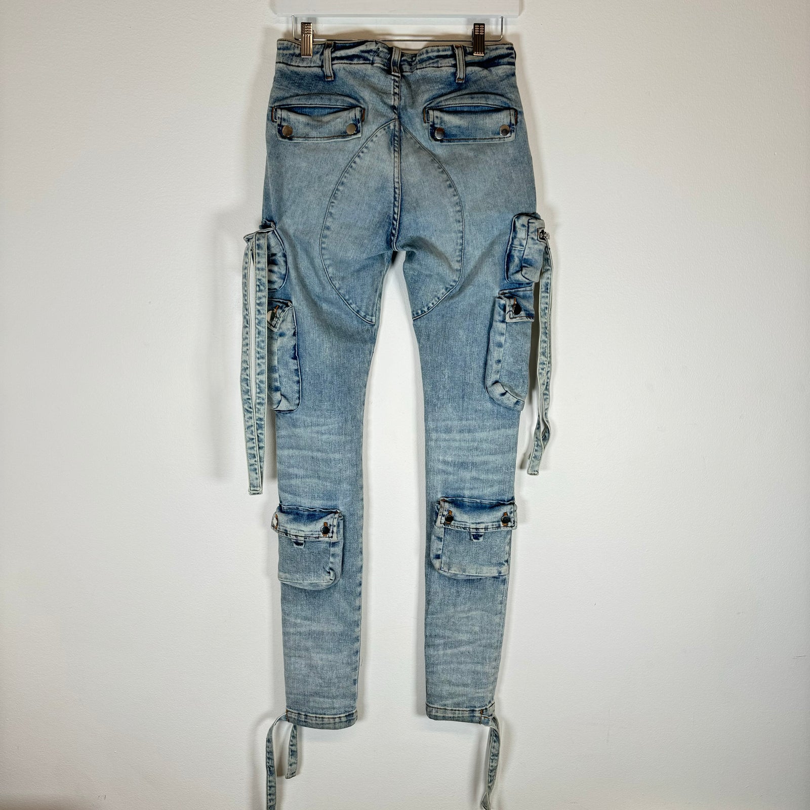 Amiri Lightwash Tactical Cargo Jeans Size 30