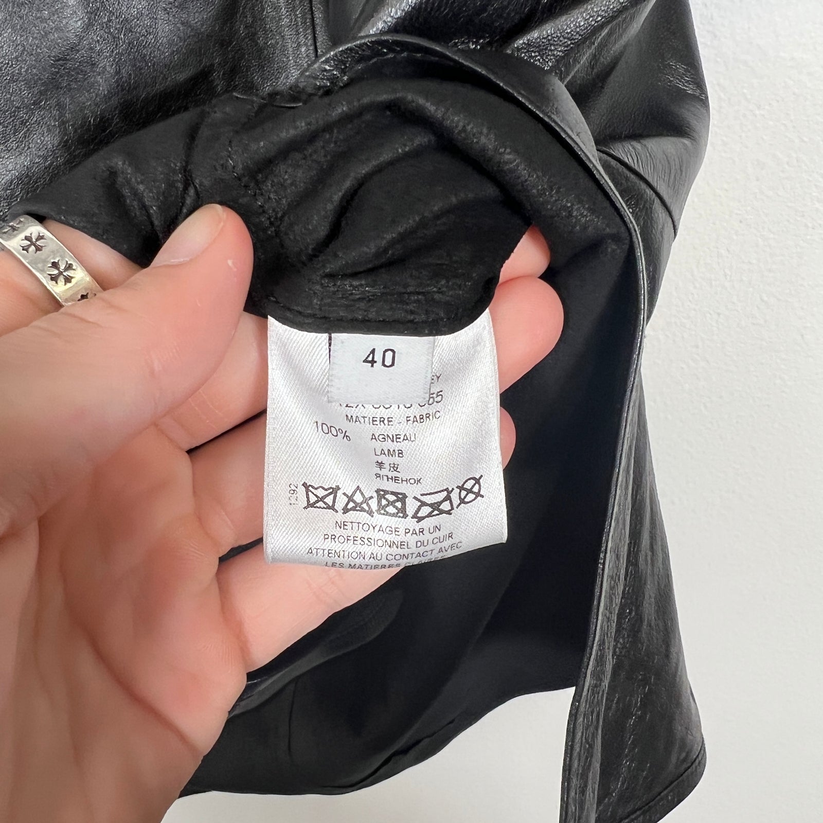 Givenchy Leather T-Shirt Size M