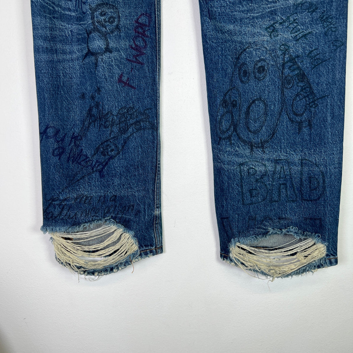 Balenciaga AW21 Scribble Denim Jeans