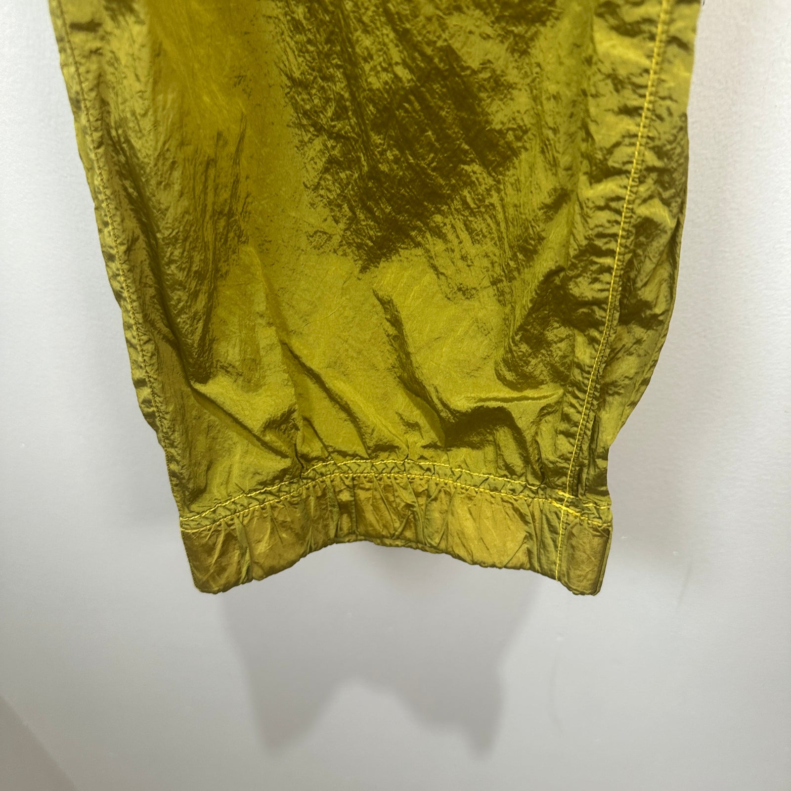Stone Island Mustard Yellow Nylon Cargo Pants Size 36