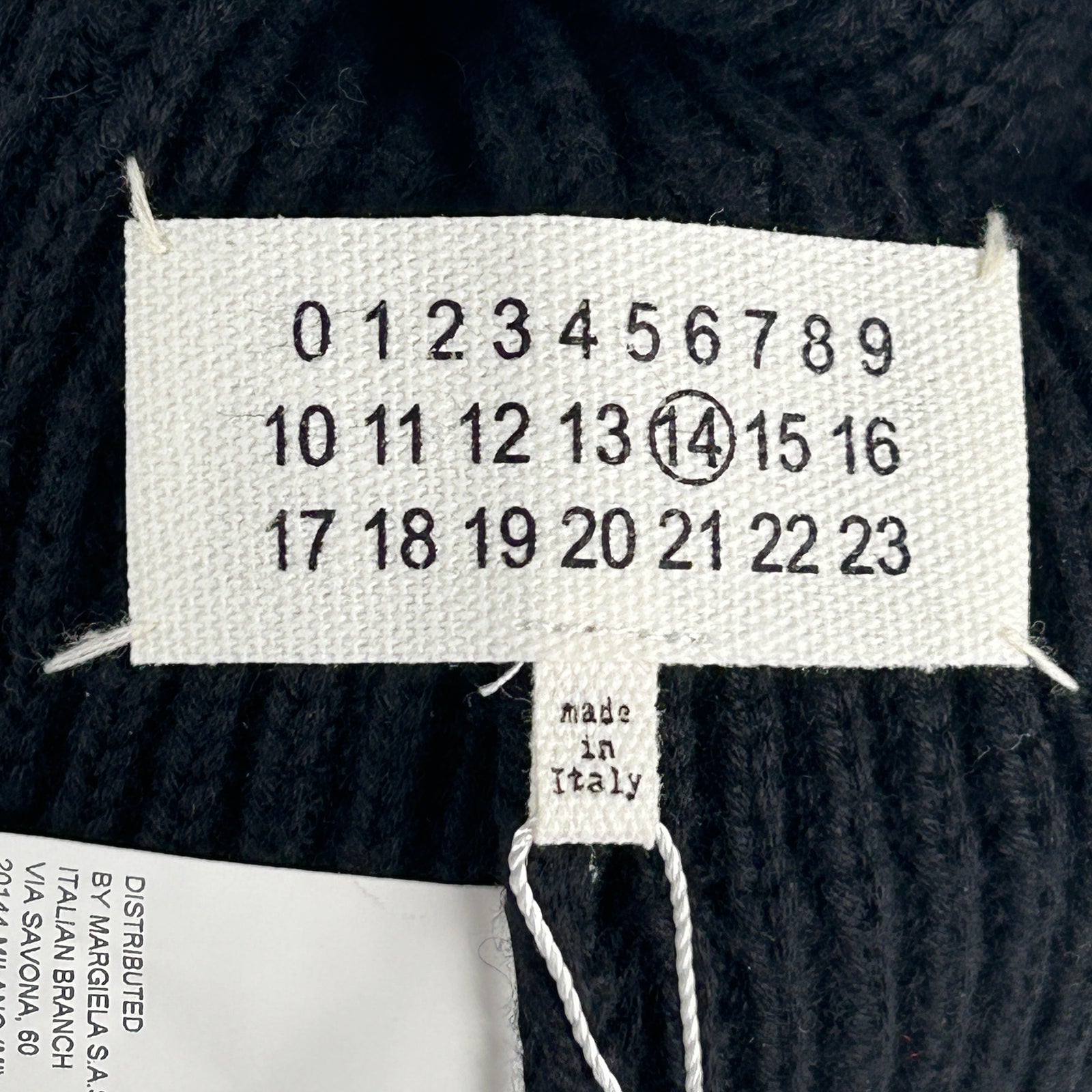 Maison Margiela 4 Corner Stitch Black Beanie