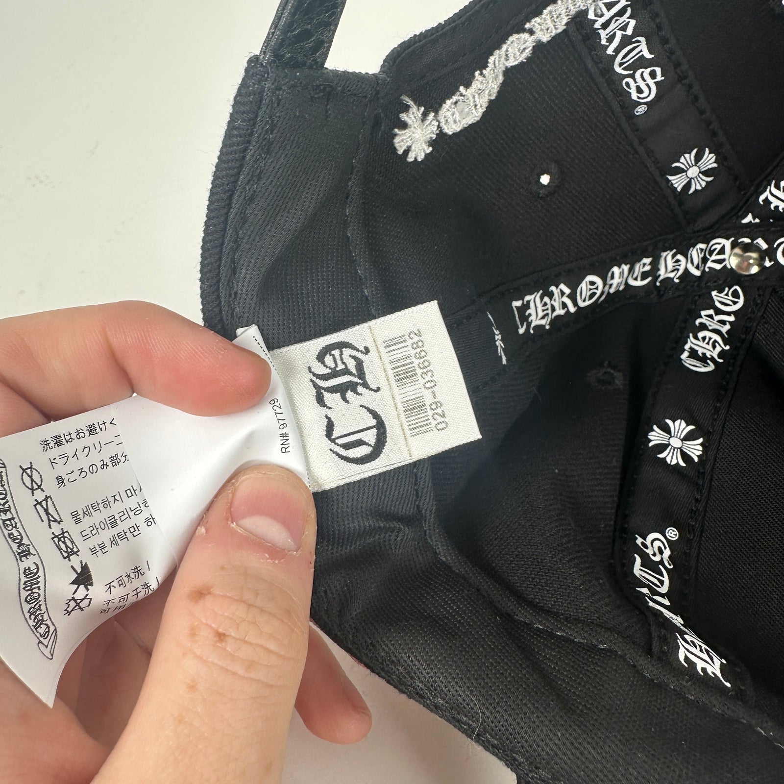 Chrome Hearts Matty Boy Lips Leather Strapback Hat