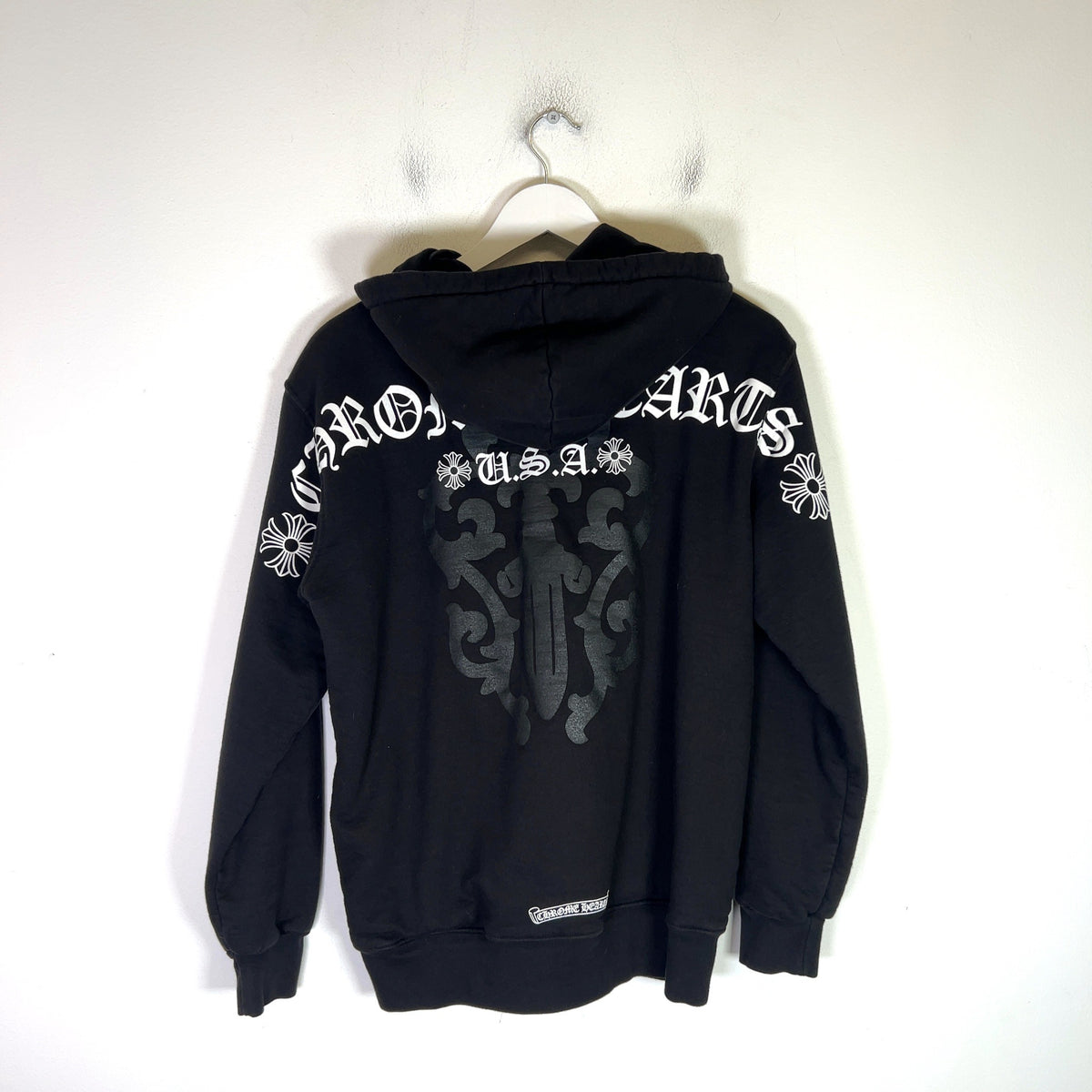 Chrome Hearts Vine Dagger Thermal Zip Up Hoodie