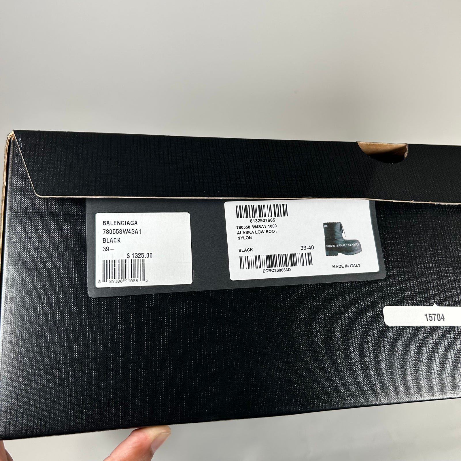 Balenciaga Black Alaska Nylon Boots OSFA