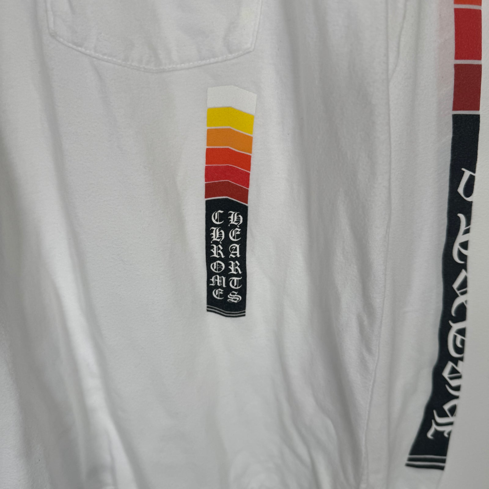 Chrome Hearts White Gradient LS Tee Size L