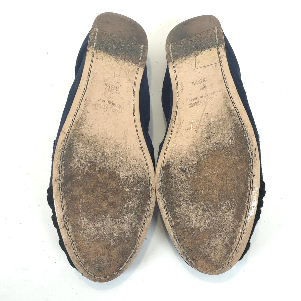 Miu Miu Navy Ballet Flats