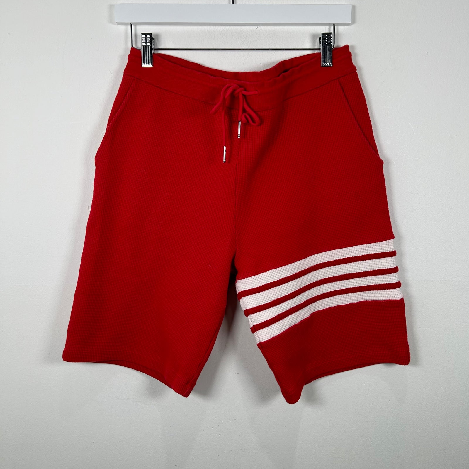 Thom Browne Red Waffle Shorts Size 4