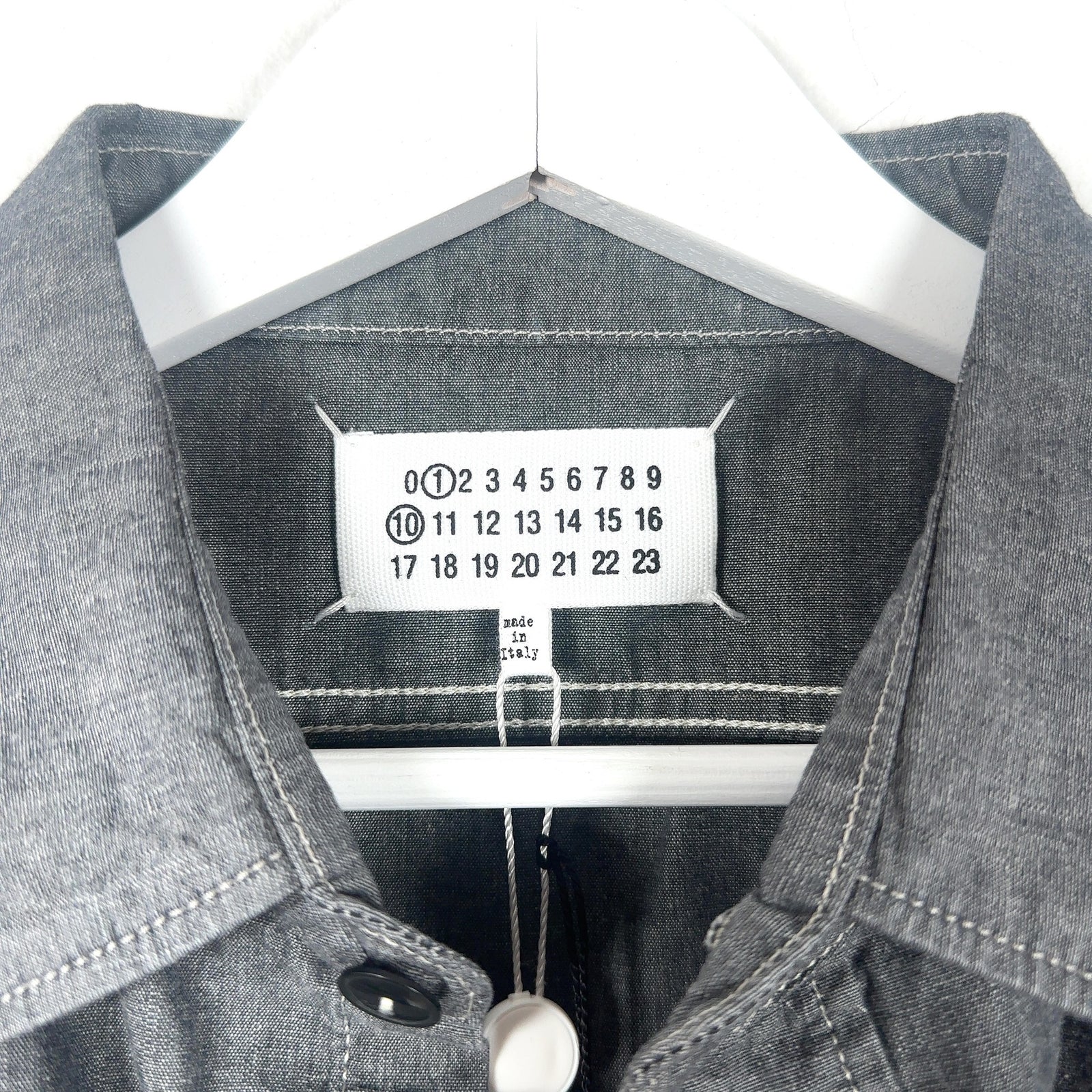 Maison Margiela Short-Sleeve Broadcloth Shirt