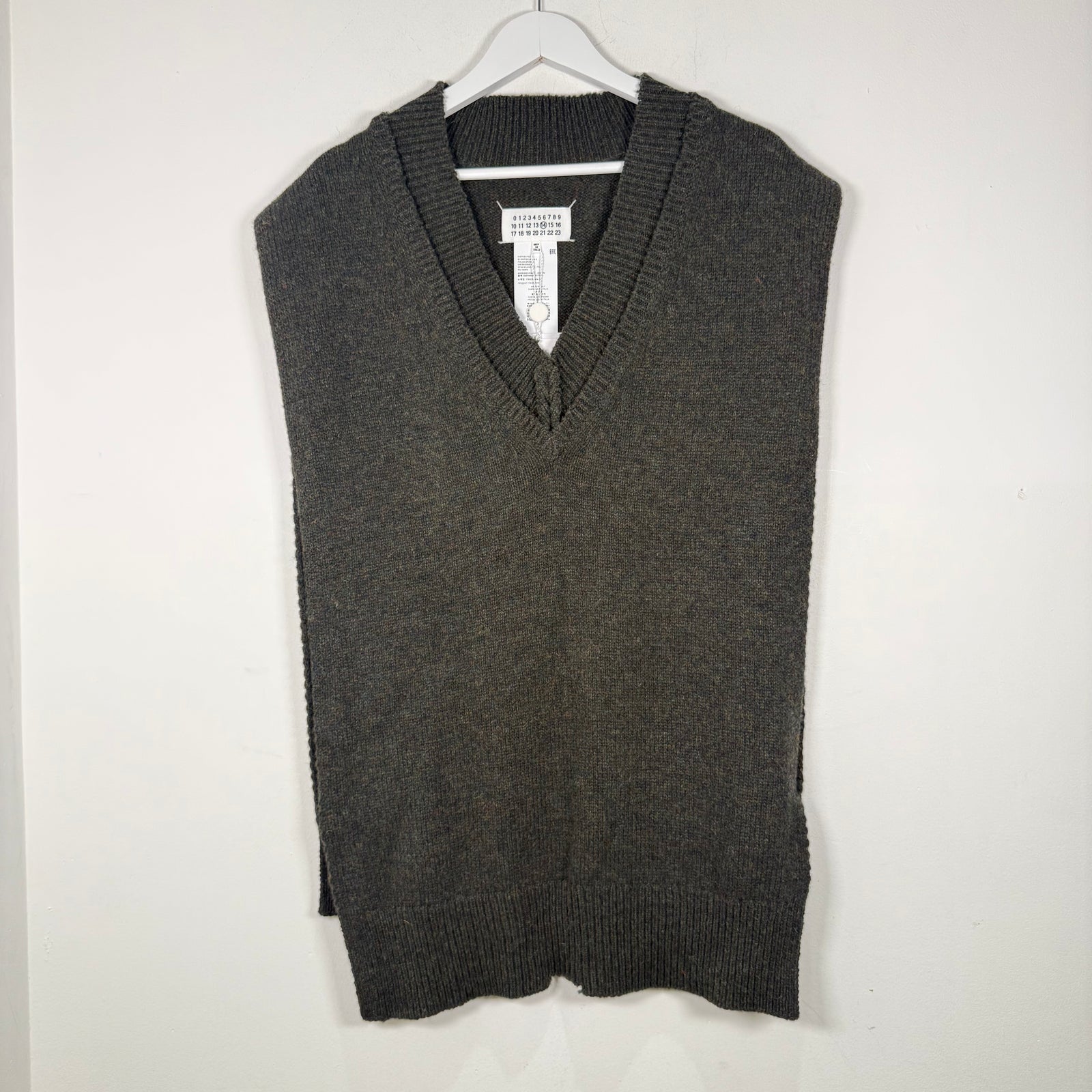 Maison Margiela V-Neck Wool Vest Size M