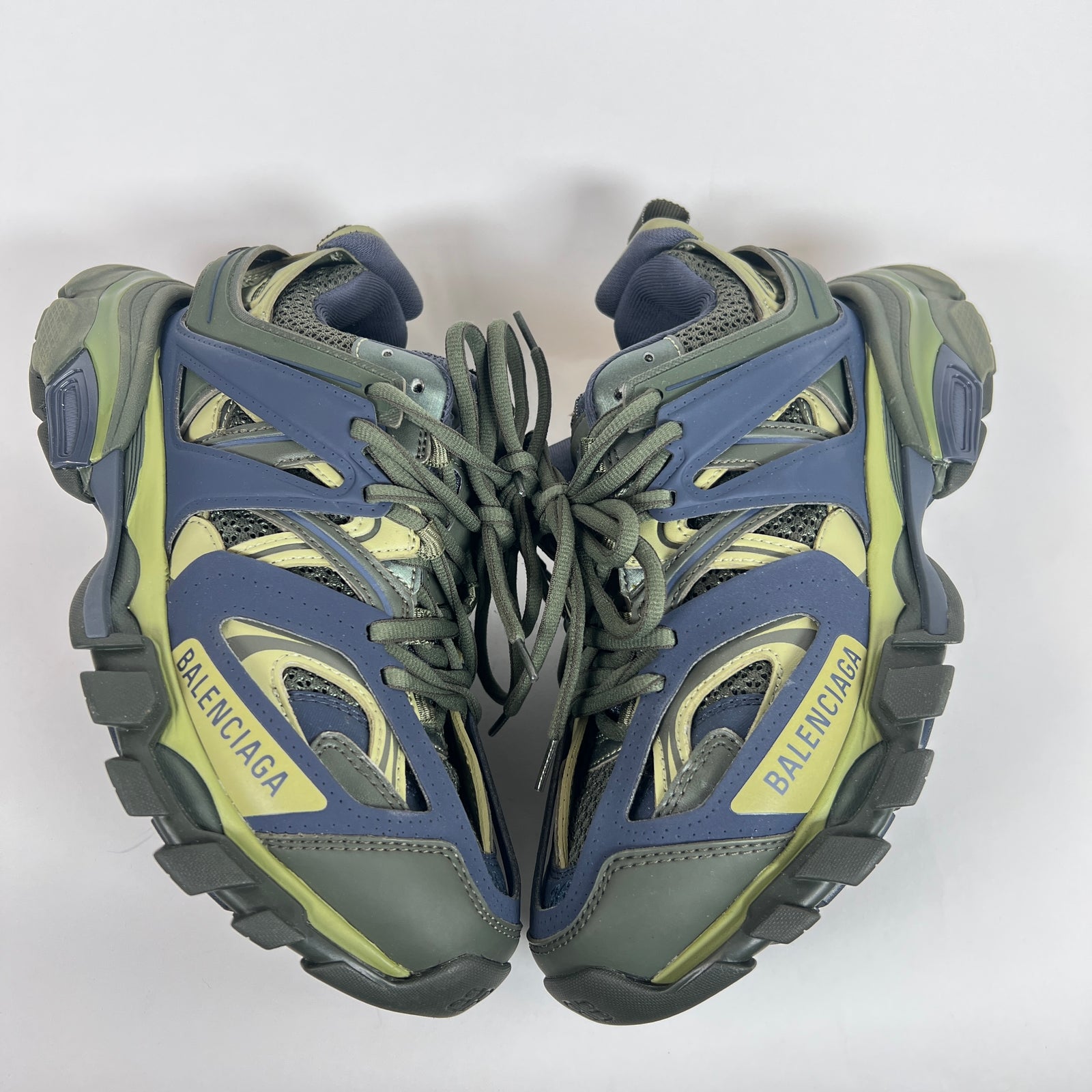 Balenciaga Olive/Navy Track Sneaker Size 36