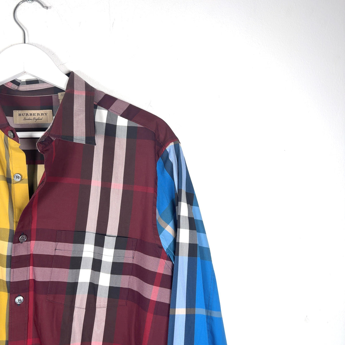 Burberry Plaid Button-Up Shirt
