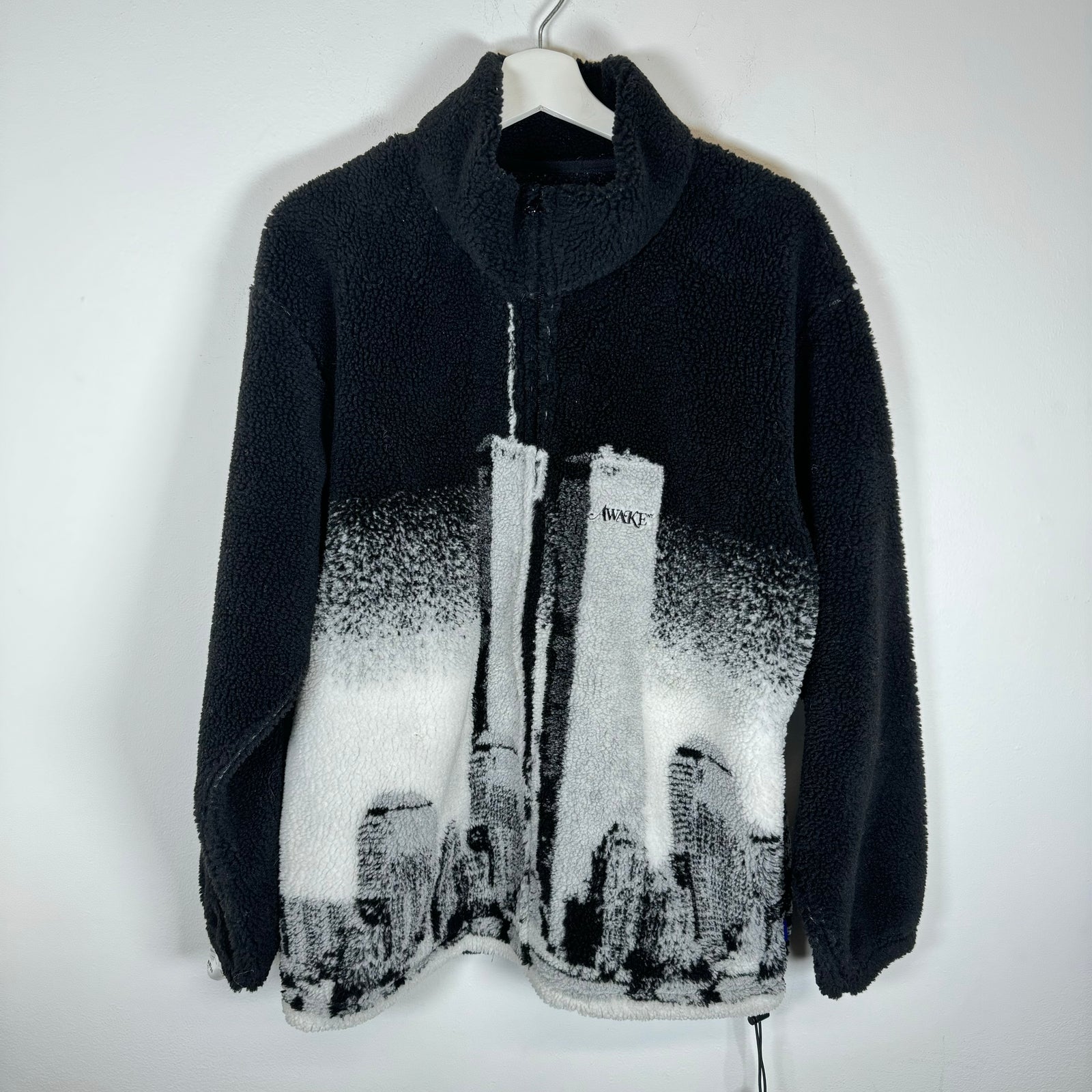 Awake NY Coast To Coast Zip Up Fleece Jacket Size L