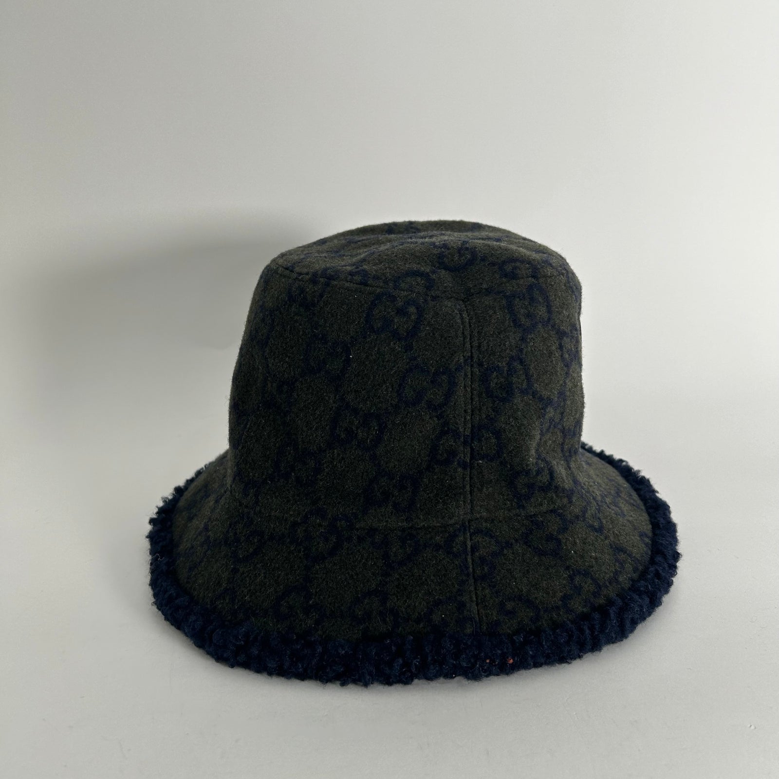 Gucci Green GG Wool Bucket Hat