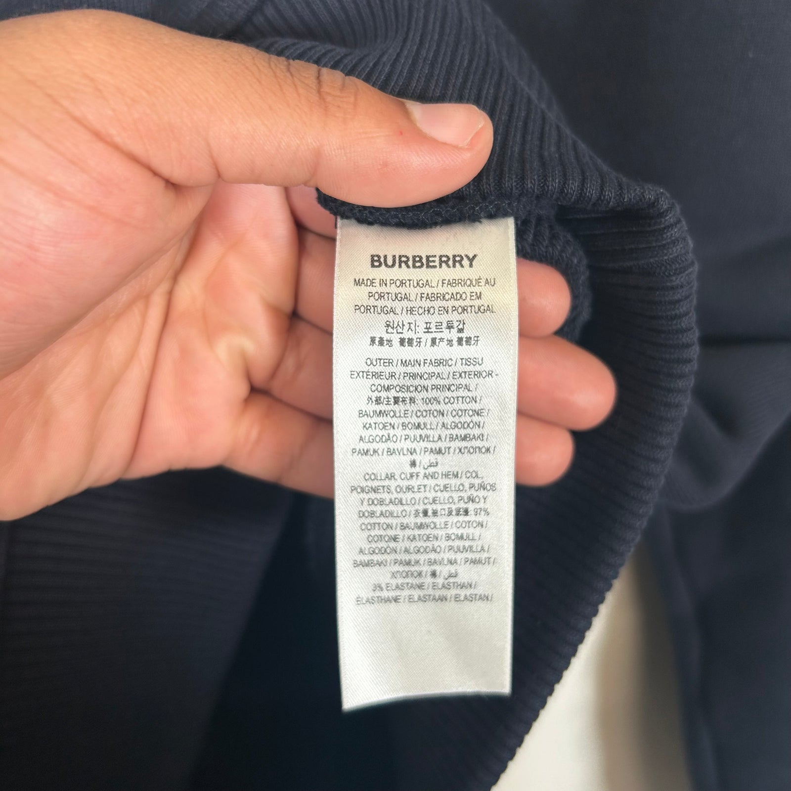 Burberry Navy Equestrian Knight Sweatshirt Size M