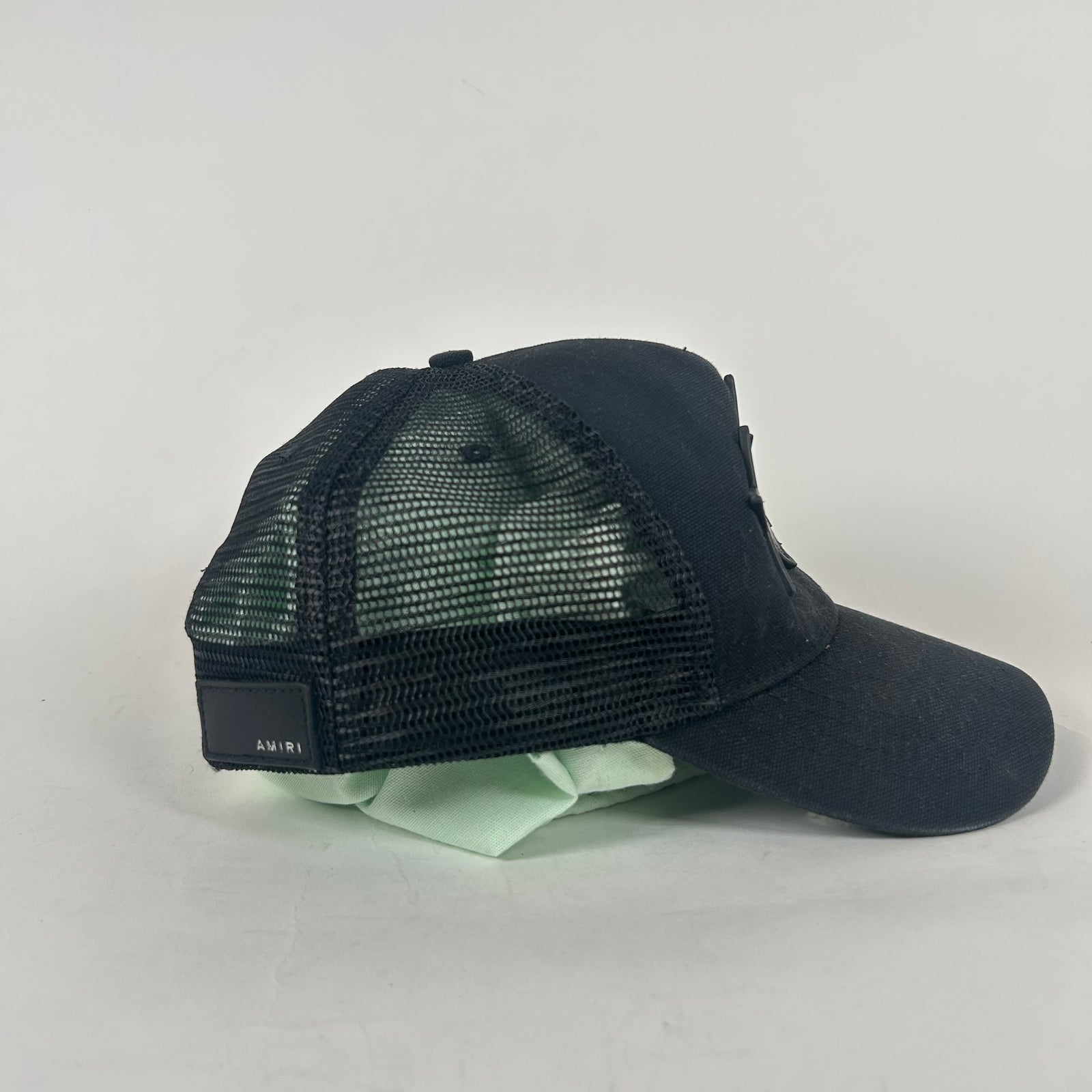 Amiri 3 Star Black Trucker Hat
