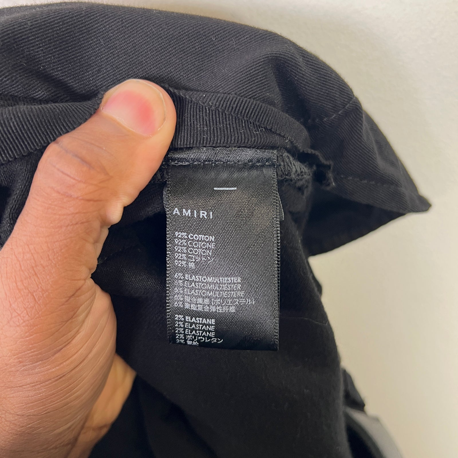 Amiri Black Bandana Thrasher Jeans