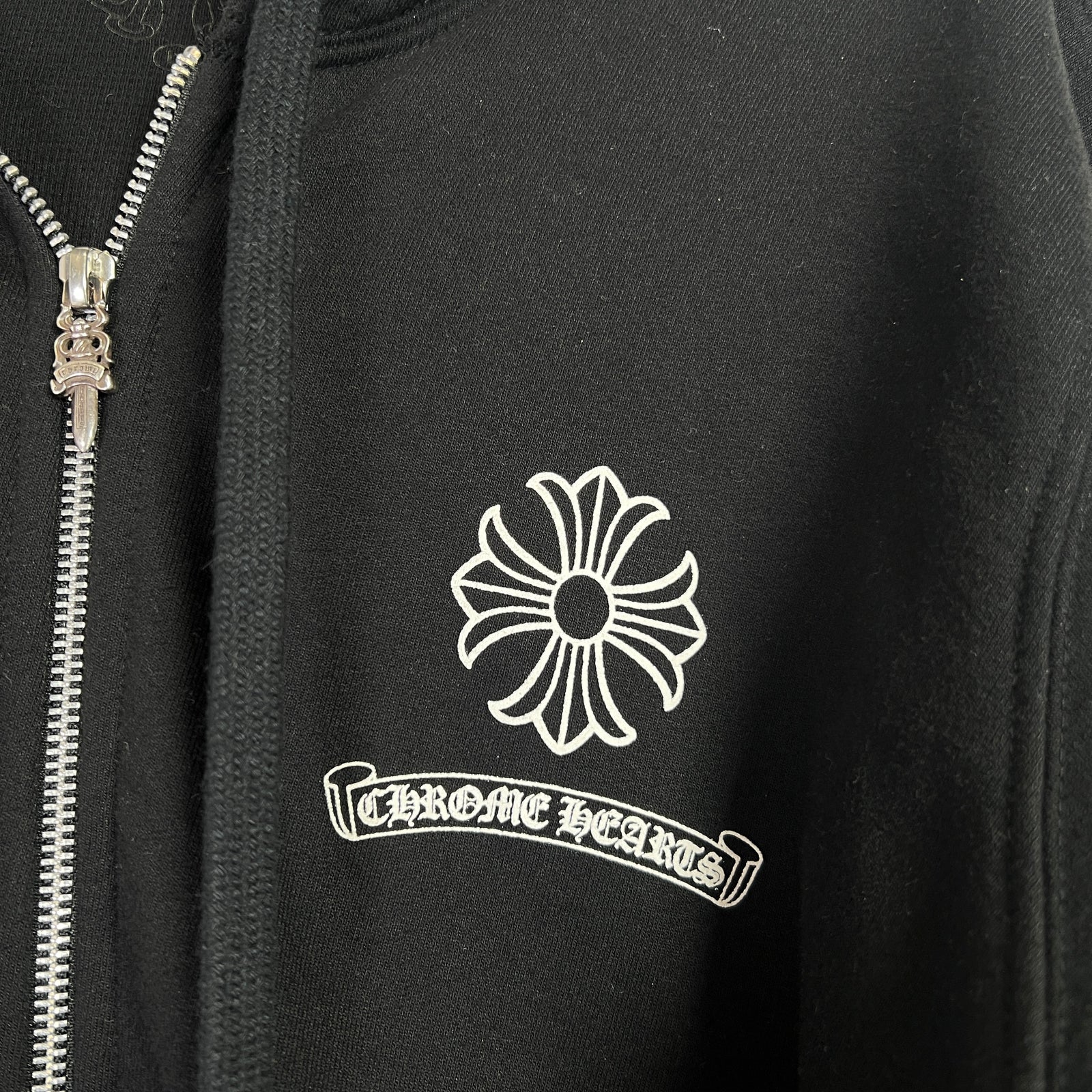 Chrome Hearts USA Dagger Thermal Zip-Up Hoodie