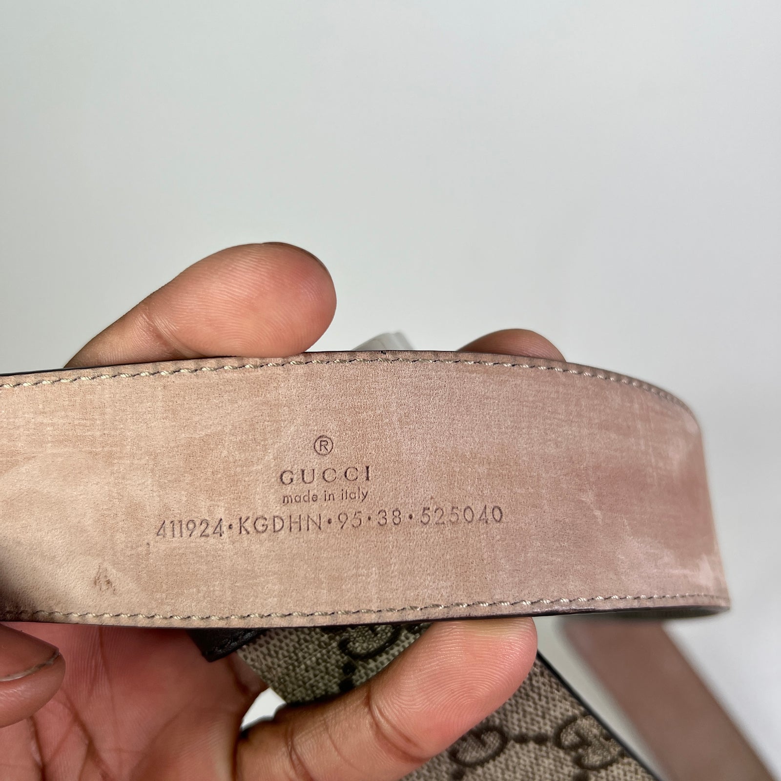 Gucci GG Supreme Canvas Interlocking G Belt
