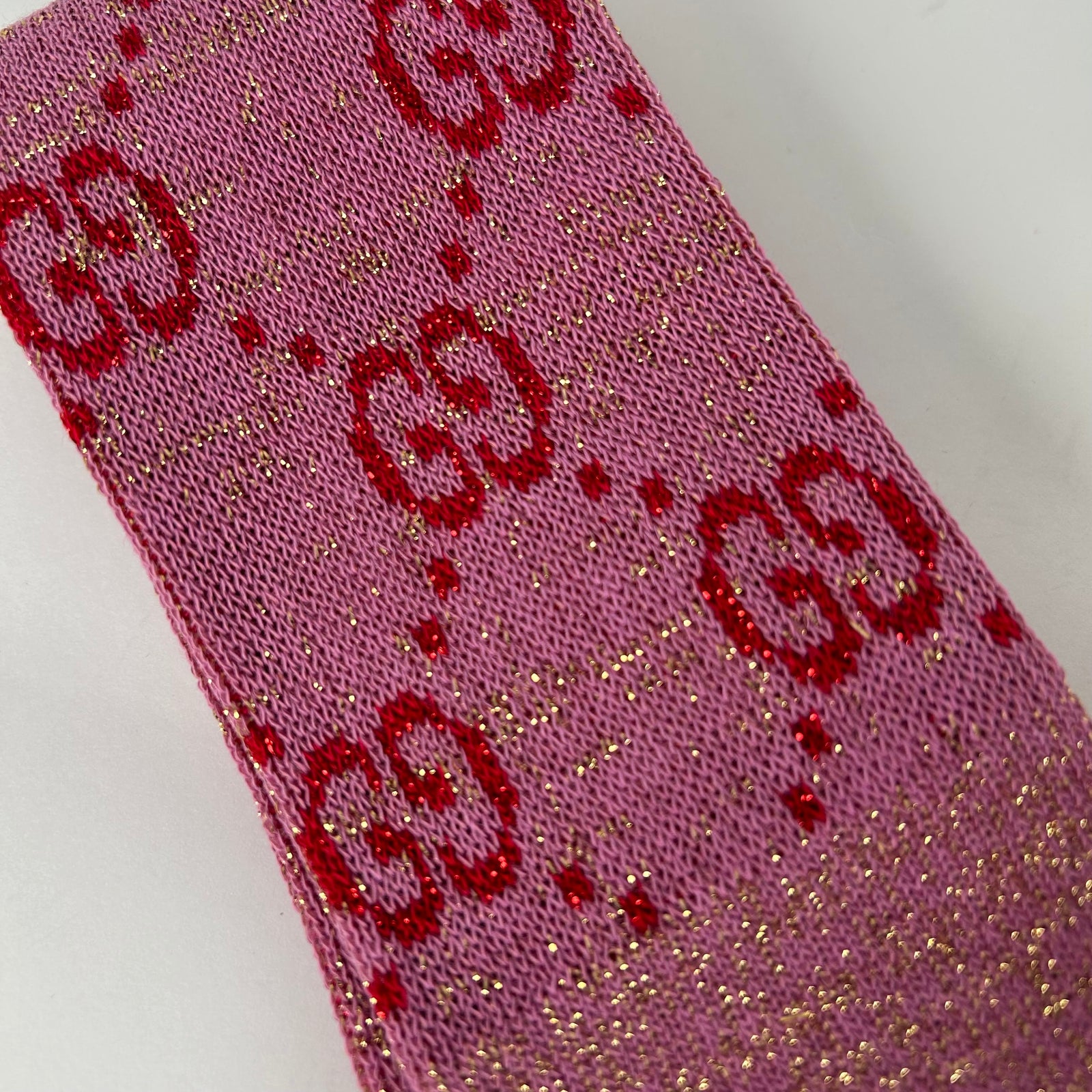Gucci Pink Monogram Socks
