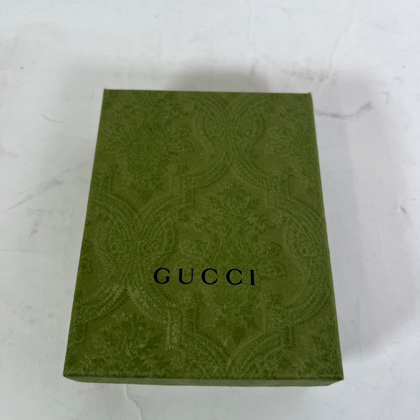 Gucci Black Interlocking GG Supreme Cut-Out Card Holder