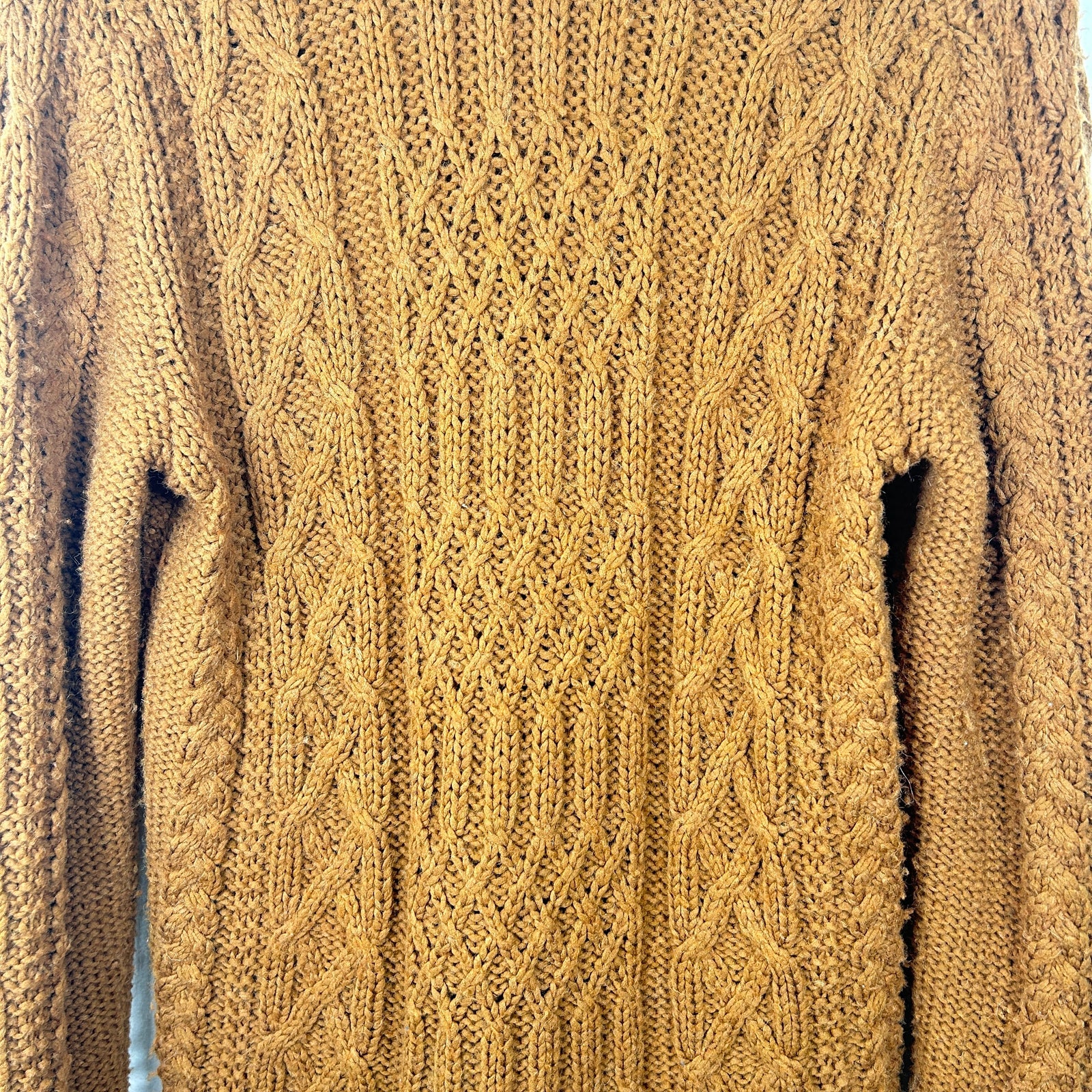 Maison Margiela Cable Knit Brown Sweater Size M