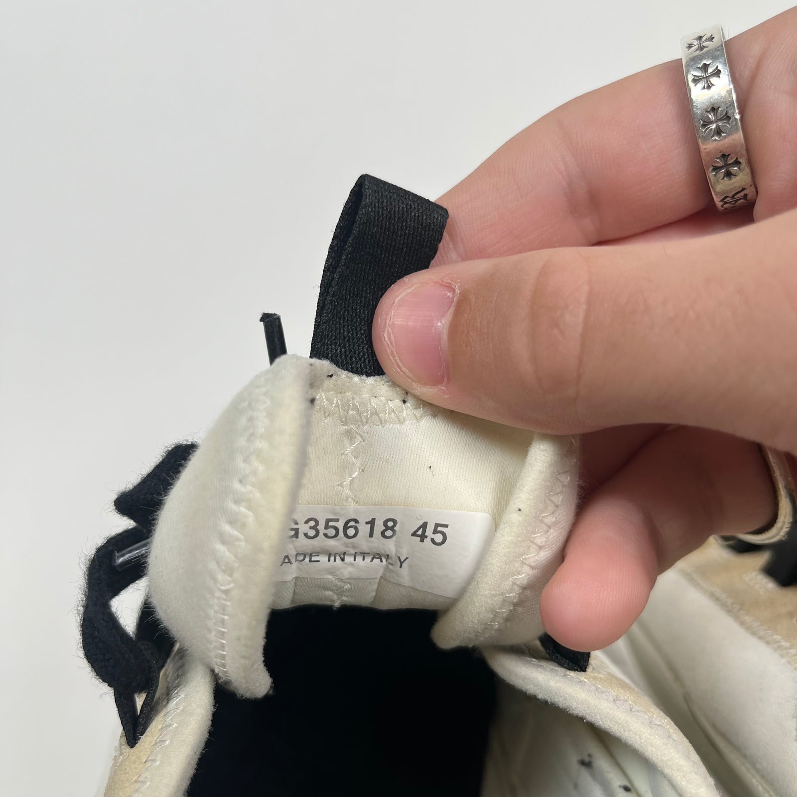 Chanel Interlocking CC Logo Leather Sneakers Size 45