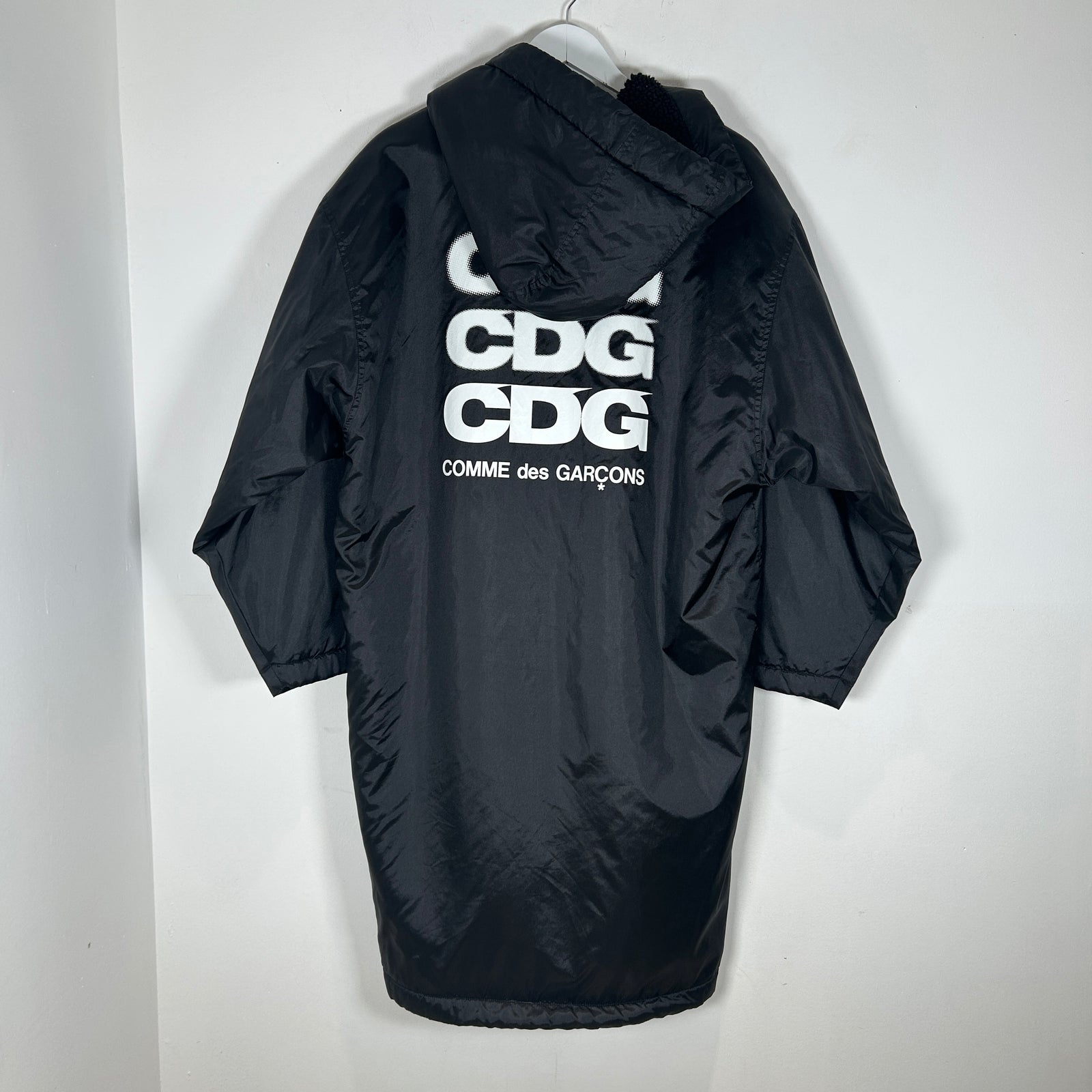 CDG Puffer Fleece Long Coat Size M