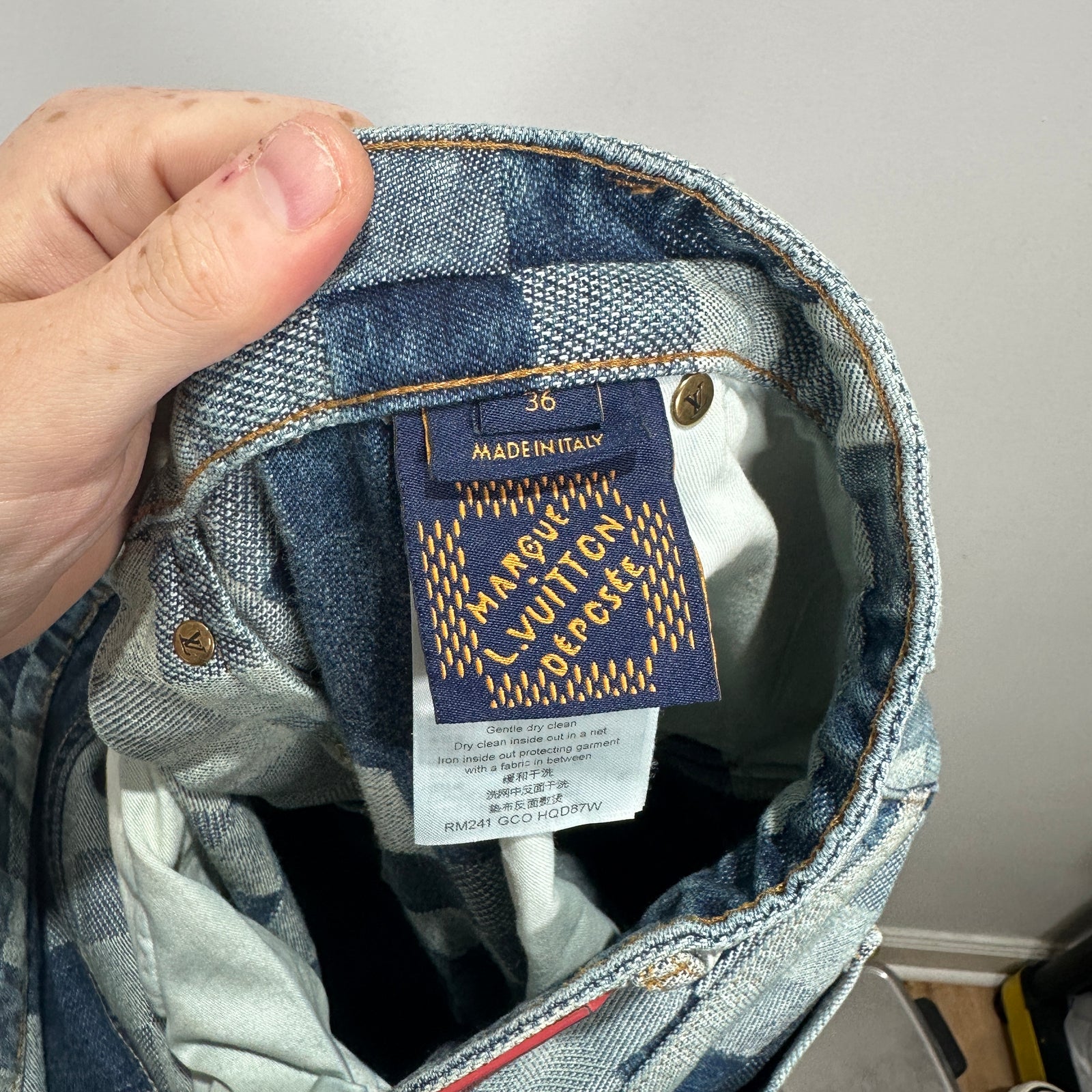 Louis Vuitton 'Damouflage' Jeans Size 36