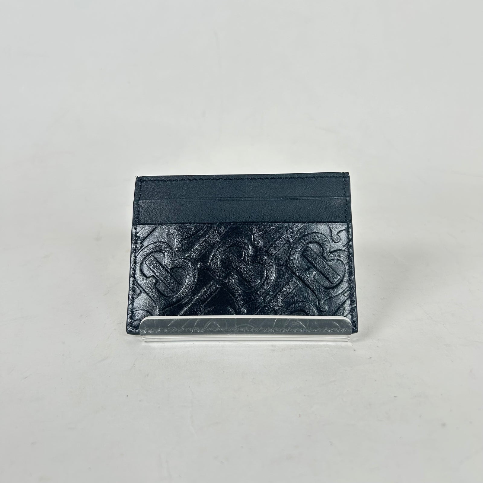 Burberry Black Embossed Logo Card Holder