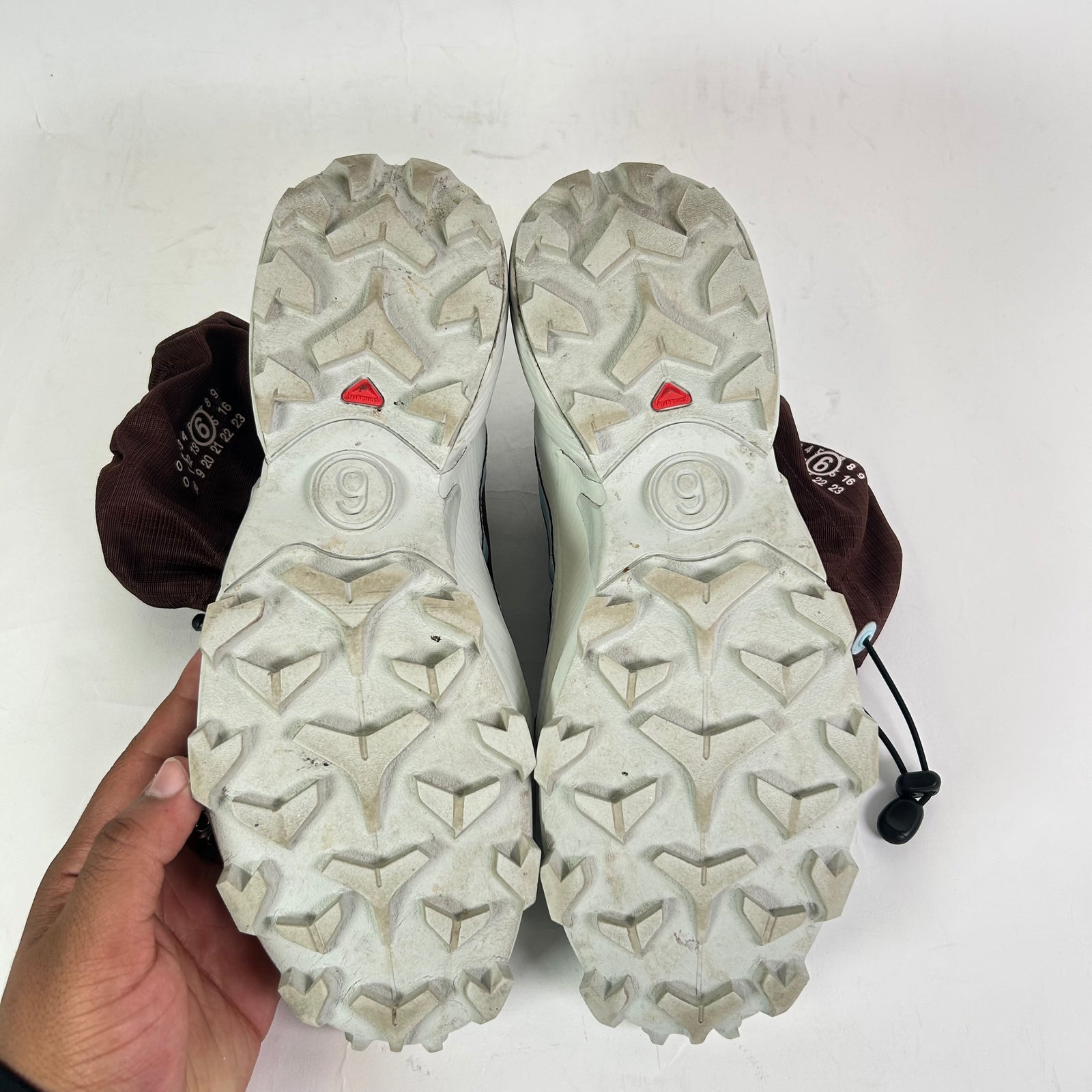 MM6 Margiela x Salomon Brown/Blue Cross Mid Sneaker Size 43