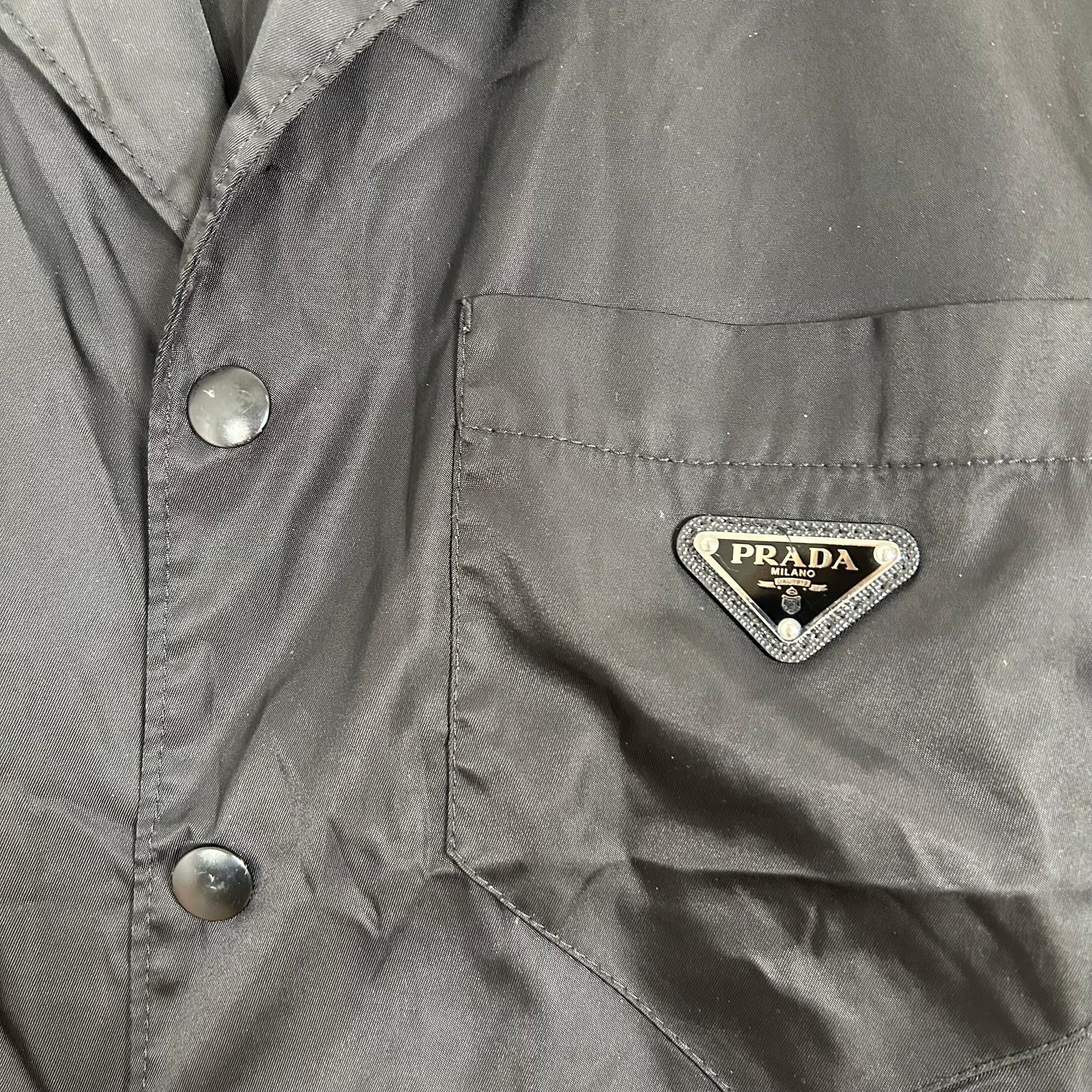 Prada Plaque Re-Nylon Shirt Size M
