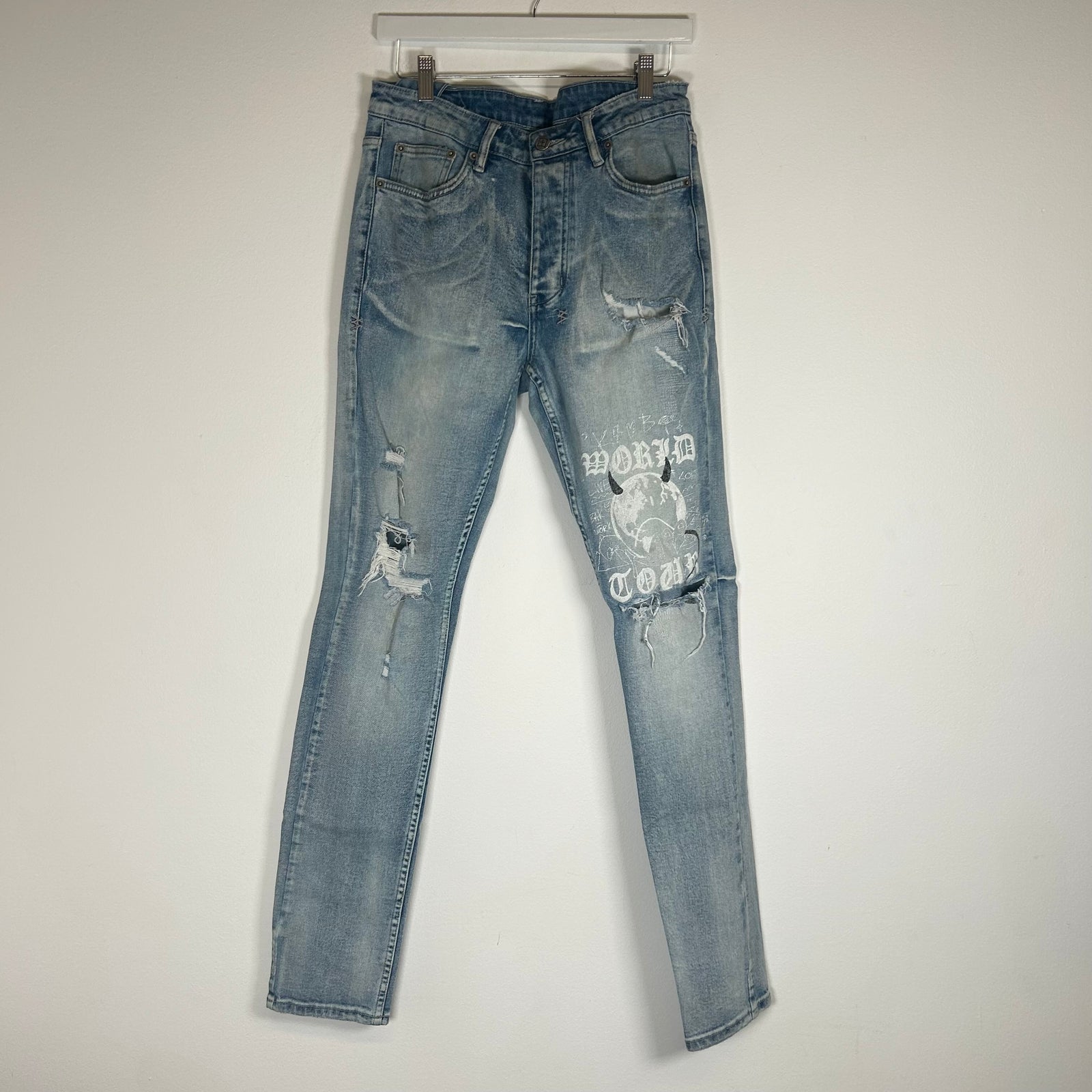 Ksubi Blue Chitch Punk Devil Jeans Size 31