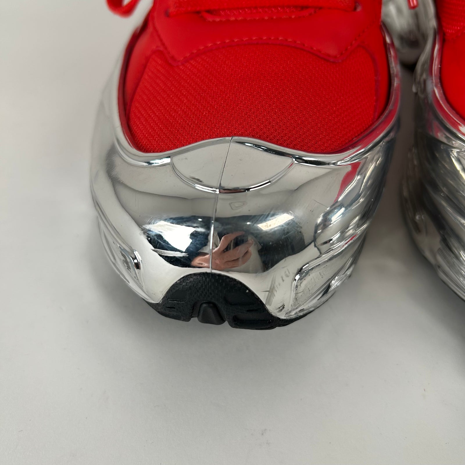 Raf Simons Ozweego Mirrored Red Low Tops Size 10.5