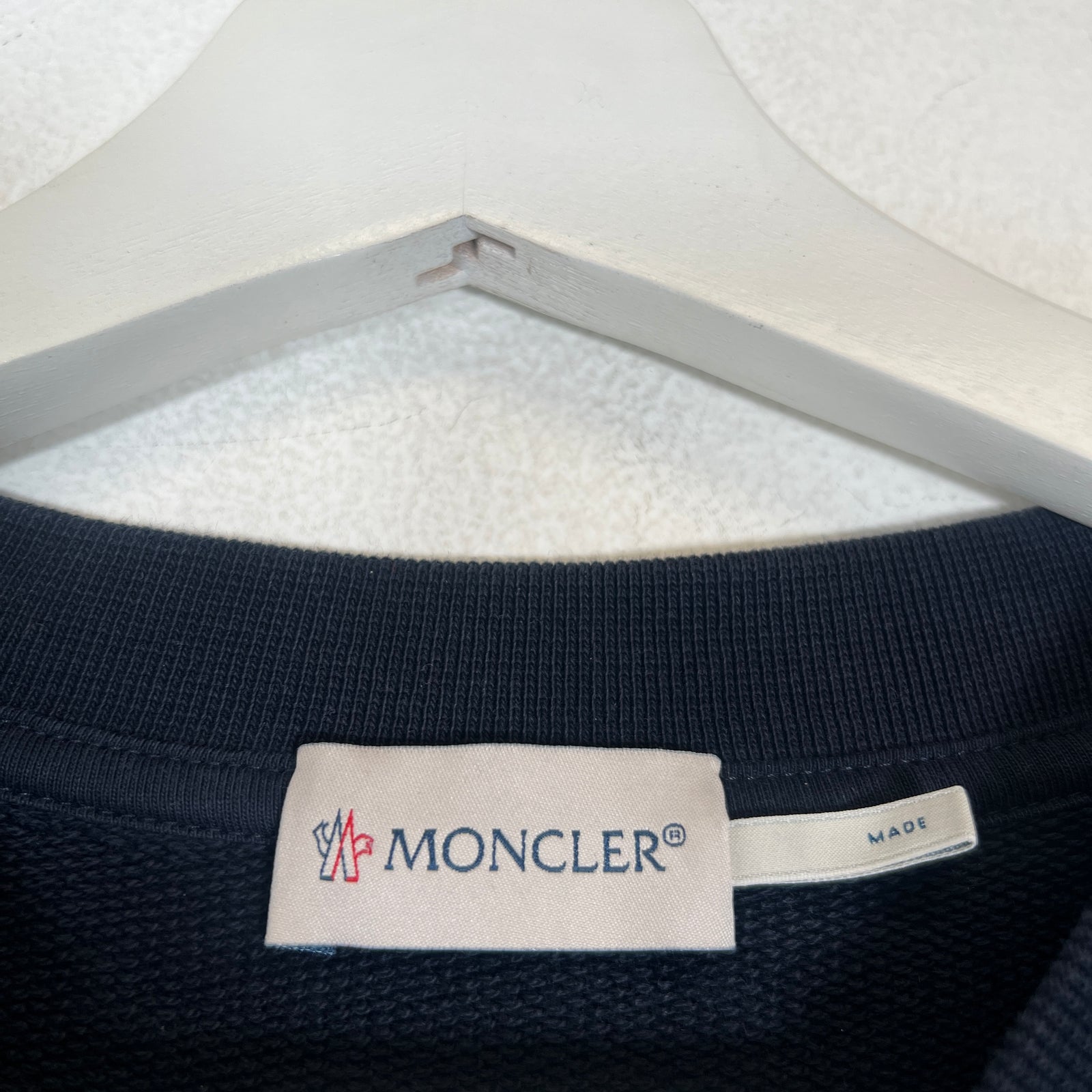 Moncler Navy Maglia Girocollo Crewneck Size L