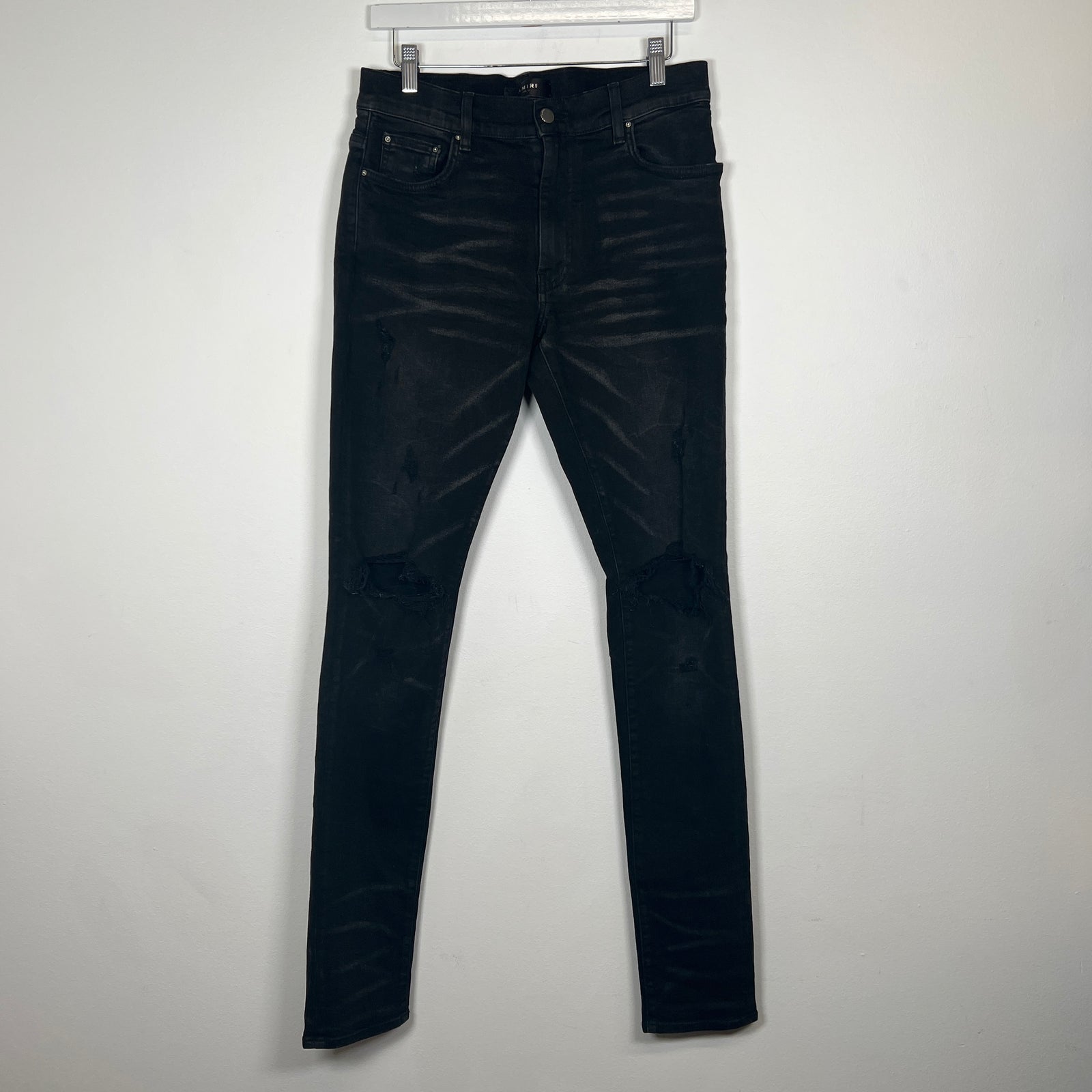 Amiri Darkwash Distressed Jeans Sz 31