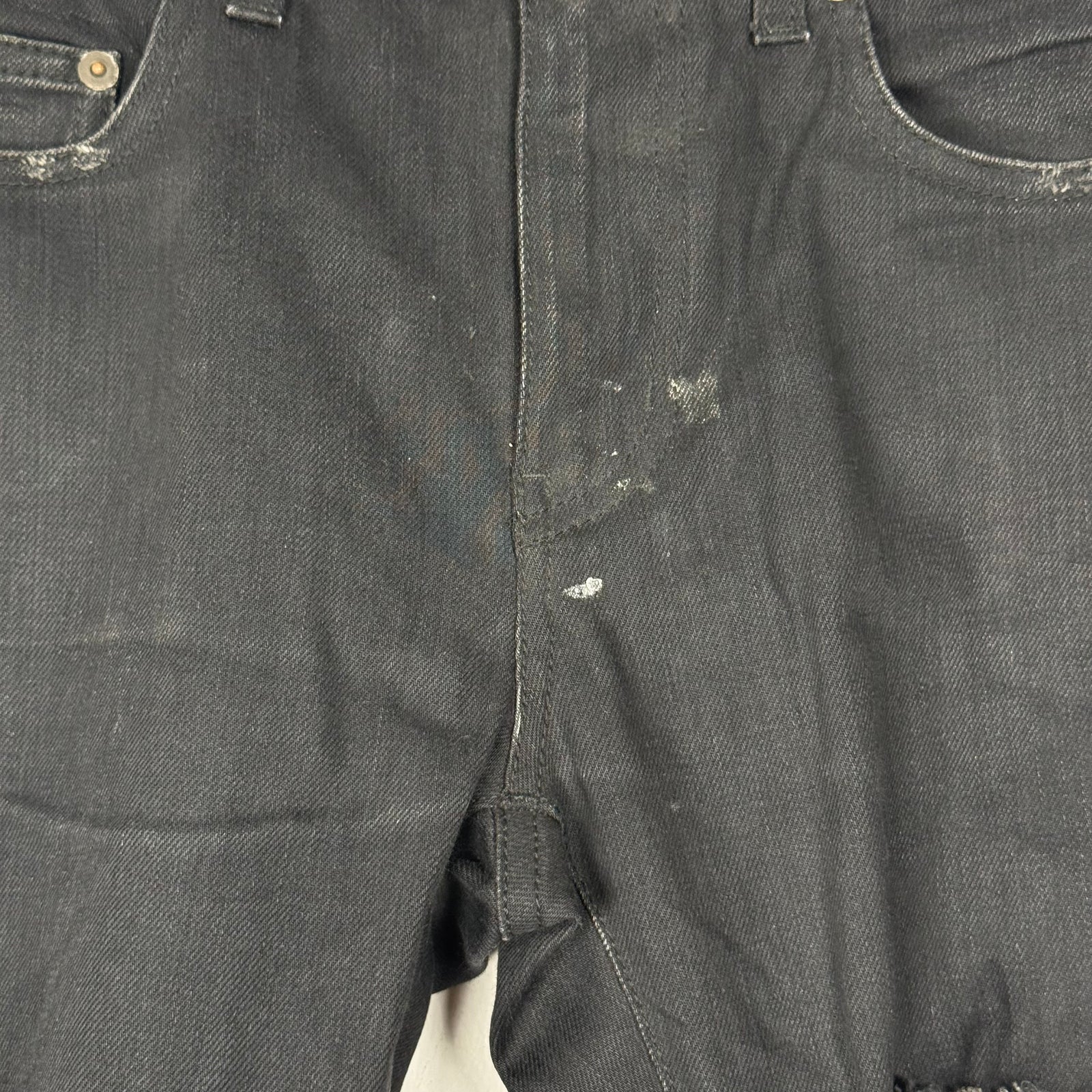 Saint Laurent Jeans Black Distressed D02 Size 27