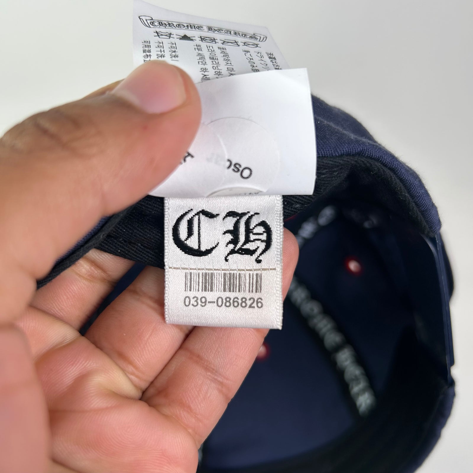 Chrome Hearts Navy Triple Cross Gas Station Hat
