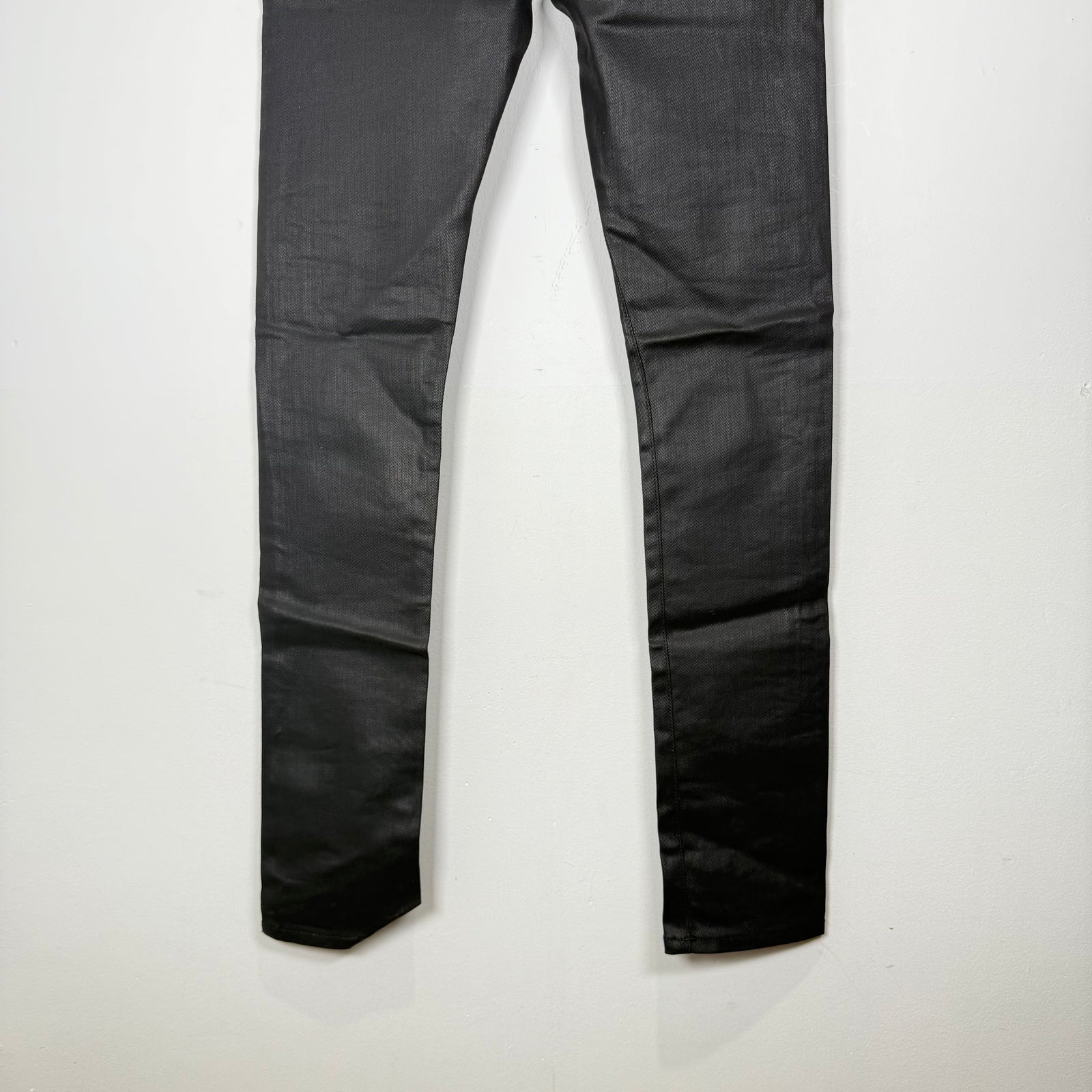Saint Laurent Jeans Black Waxed D02 Size 27