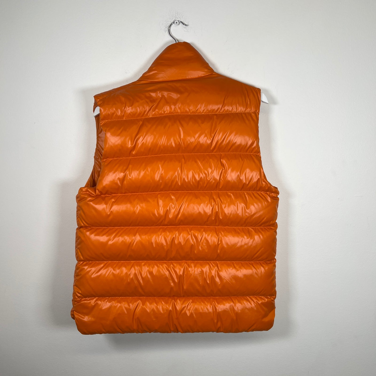 Moncler Orange Puffer Vest Size S