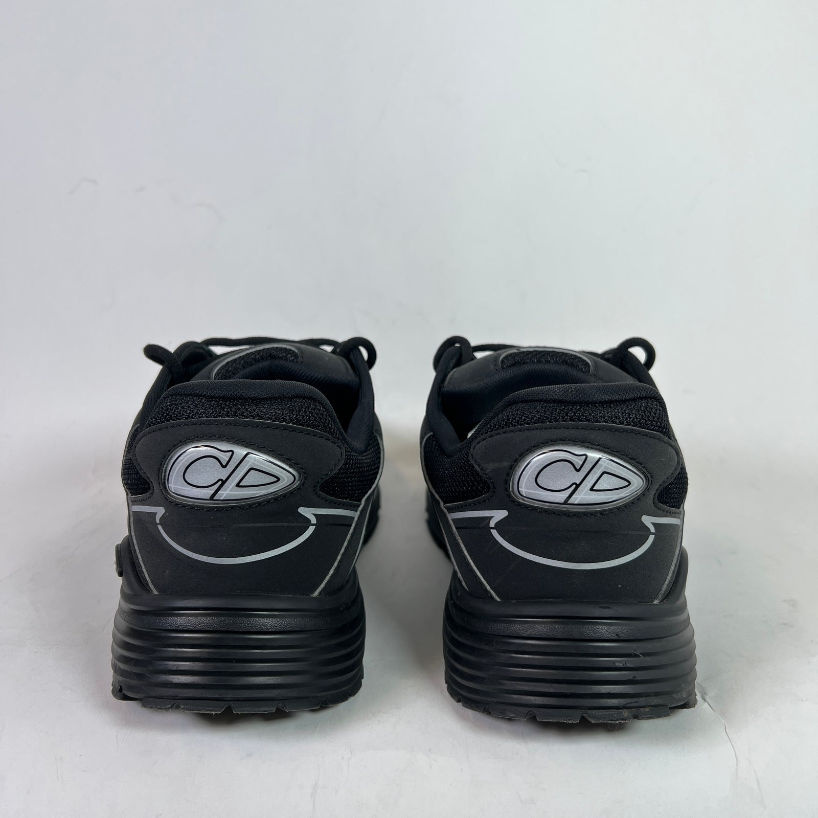 Dior B30 Triple Black Technical Mesh Sneaker Size 46
