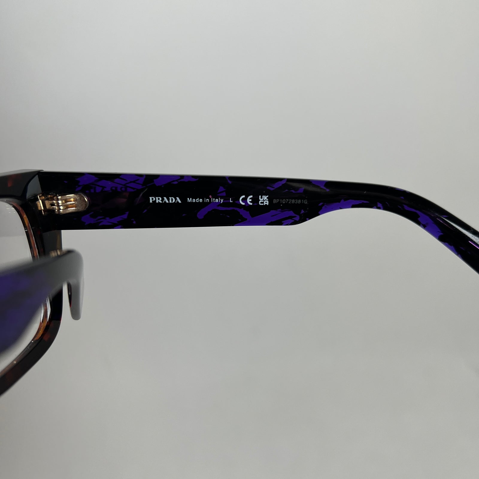 Prada Havana Magma Clear Frames