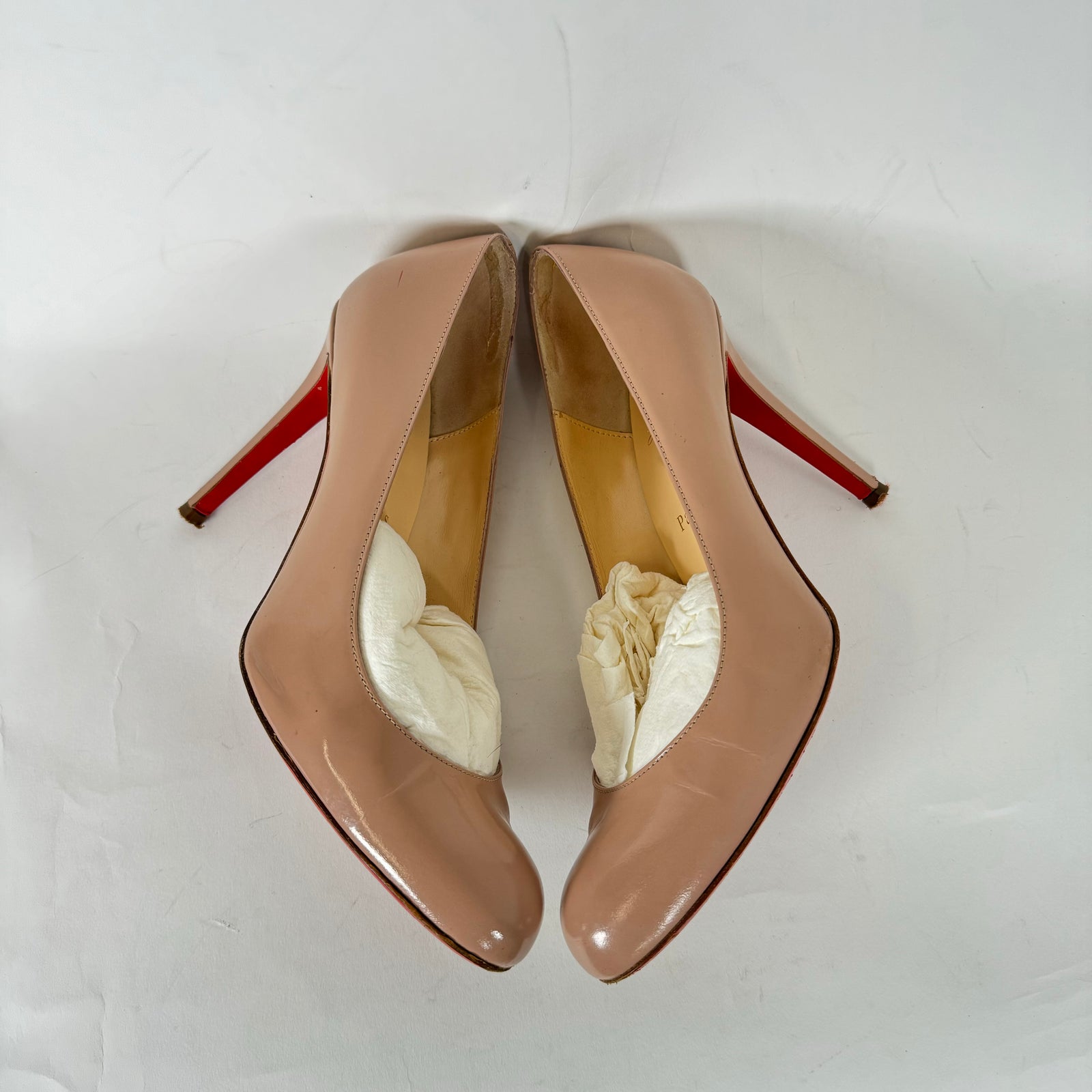 Chrisitian Louboutin Nude Simple Pump 100 Heels Size 38.5