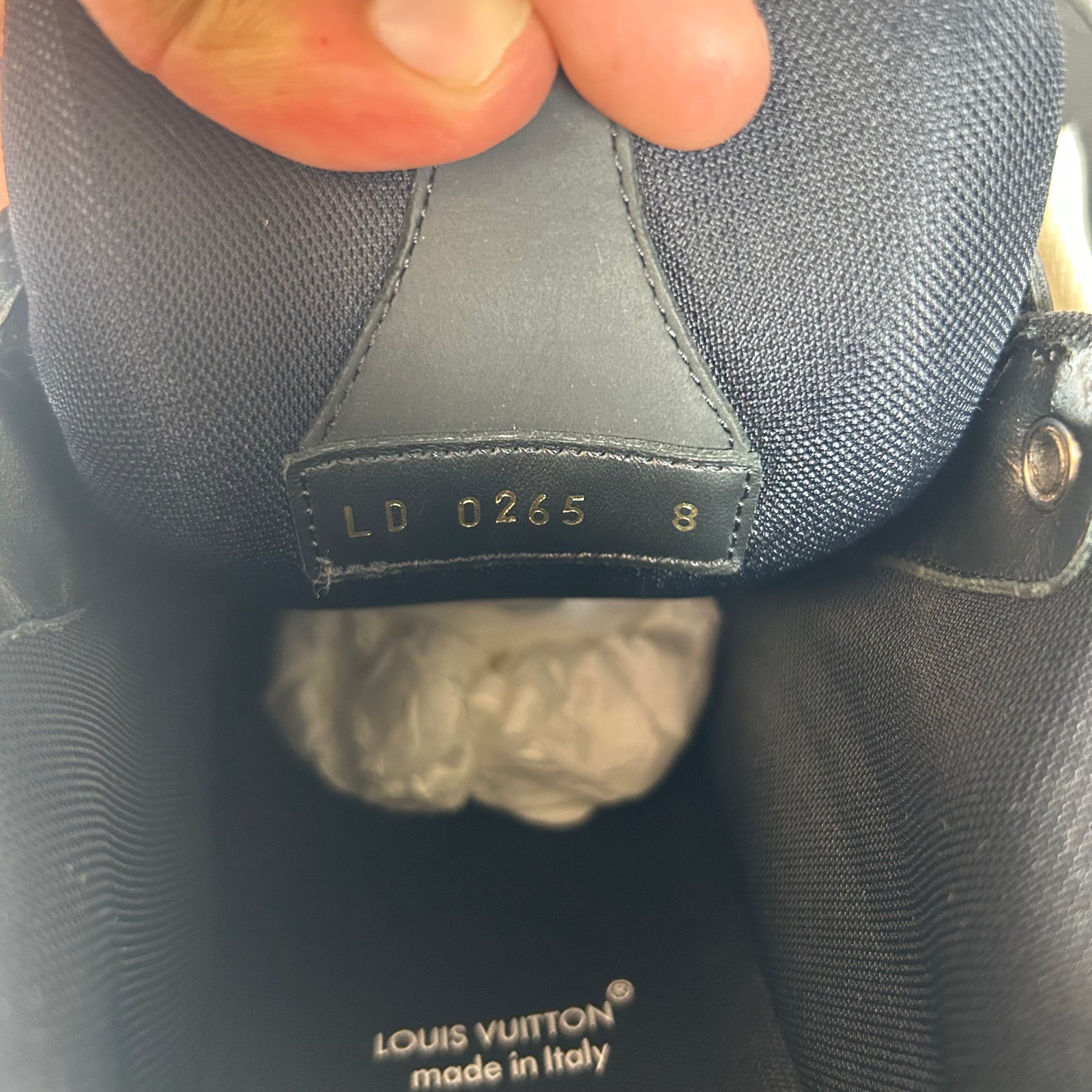 Louis Vuitton Black Skate Sneaker Size LV 8