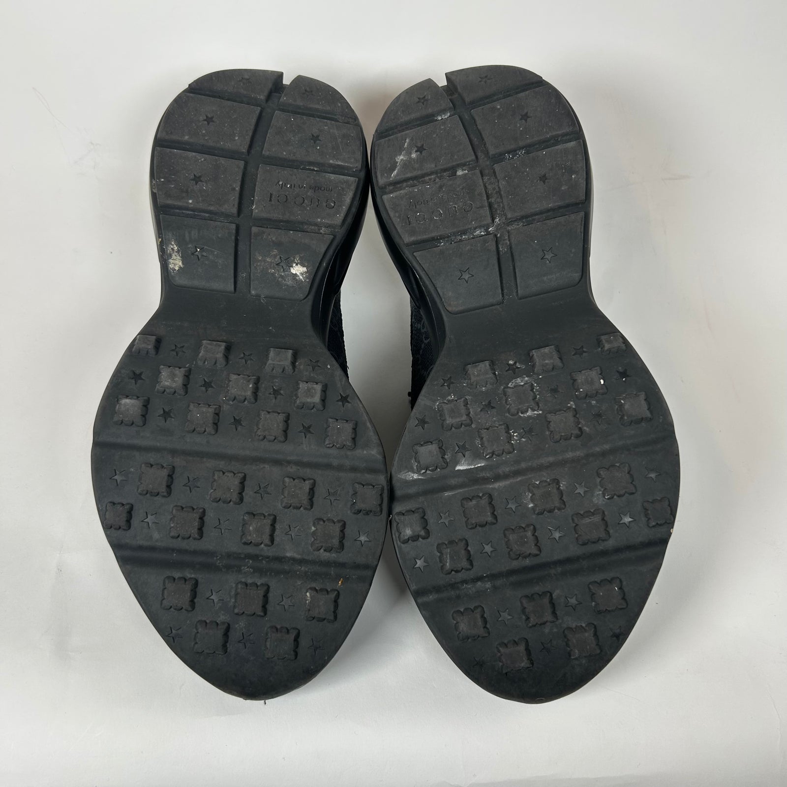 Gucci Triple Black GG Rhyton Sneaker Size GG 7.5