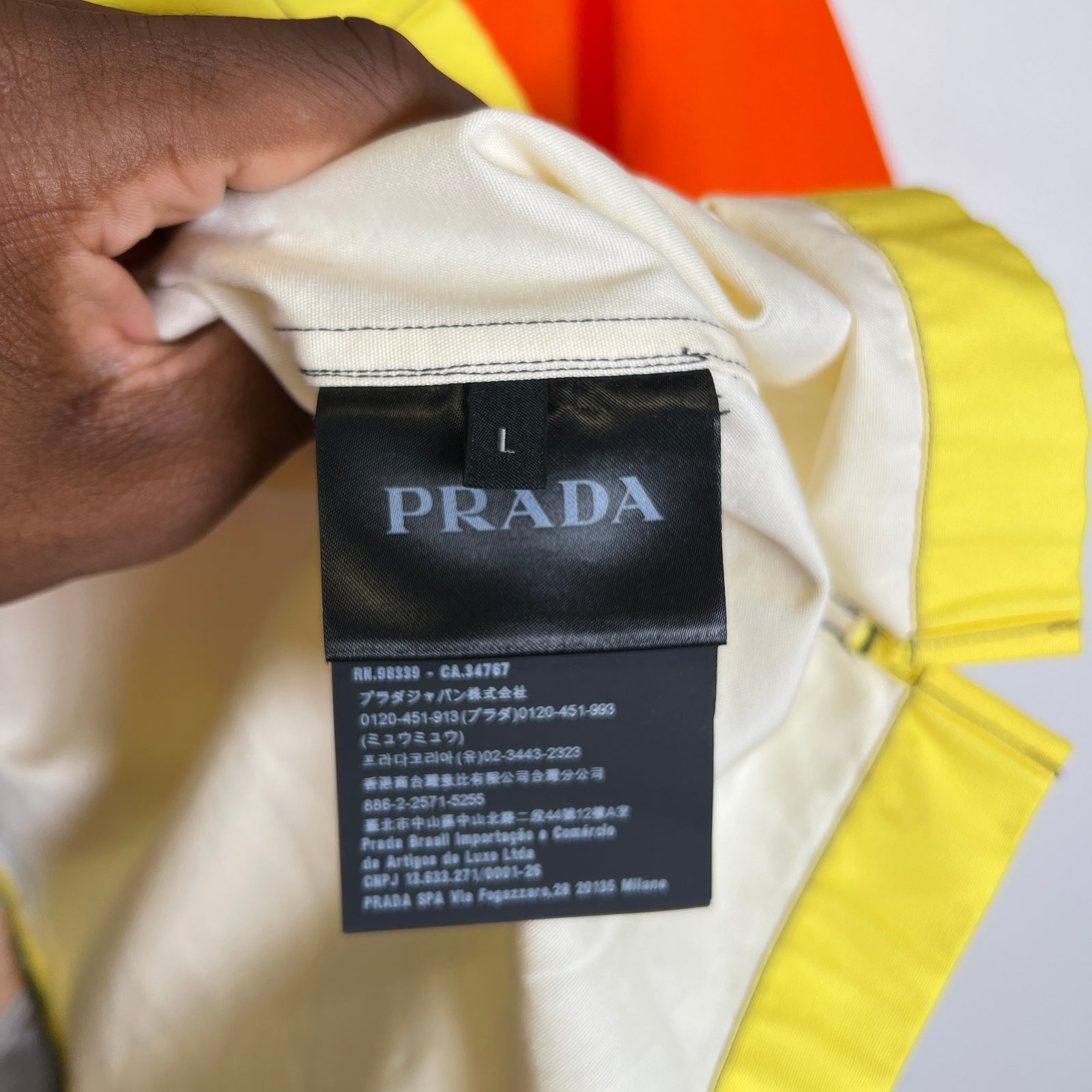Prada SS20 Brain Tape Double Match Shirt