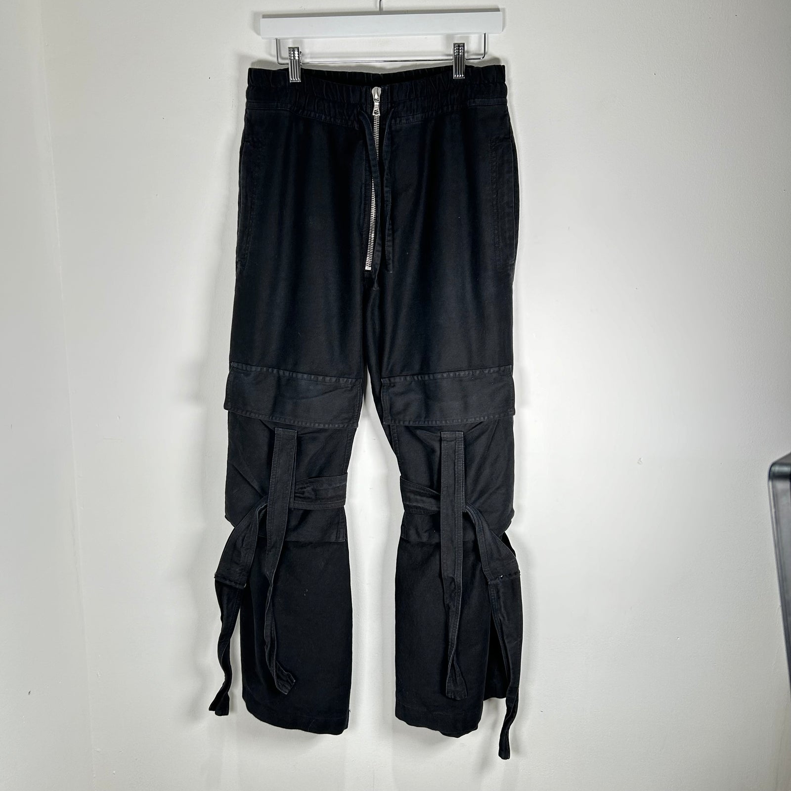Dries Van Noten Black Bondage Cargo Pants Size M