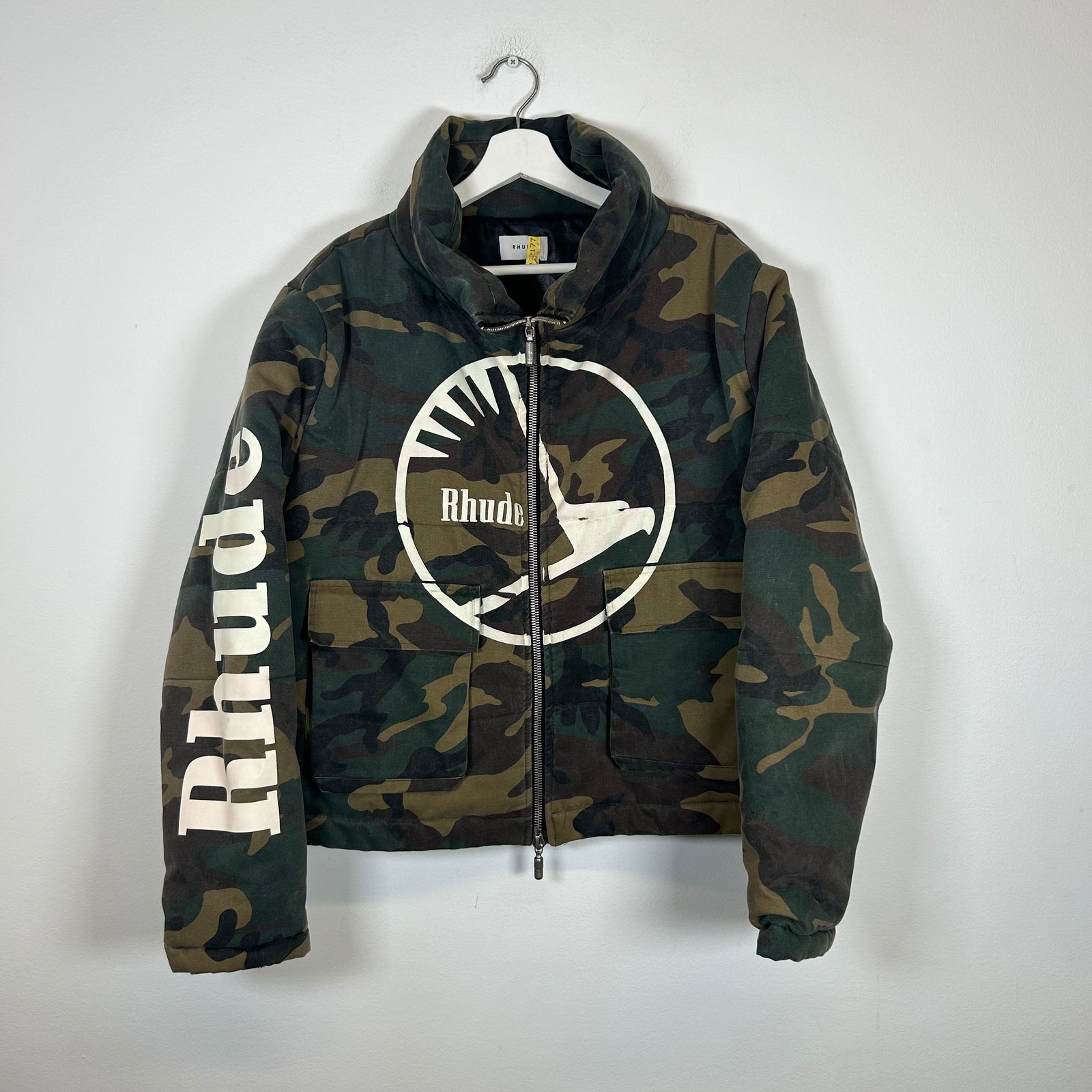 Rhude Collage Camo Puffer Jacket Size M