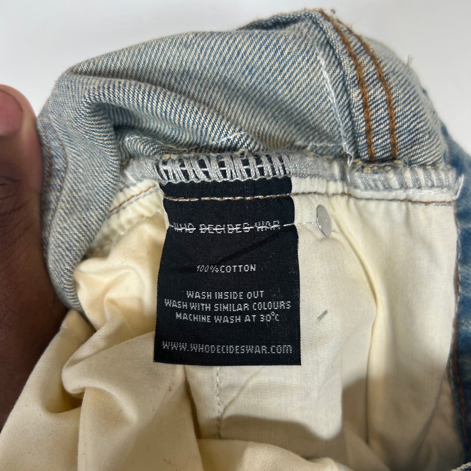 Who Decides War Blue Sacred Denim Size 30